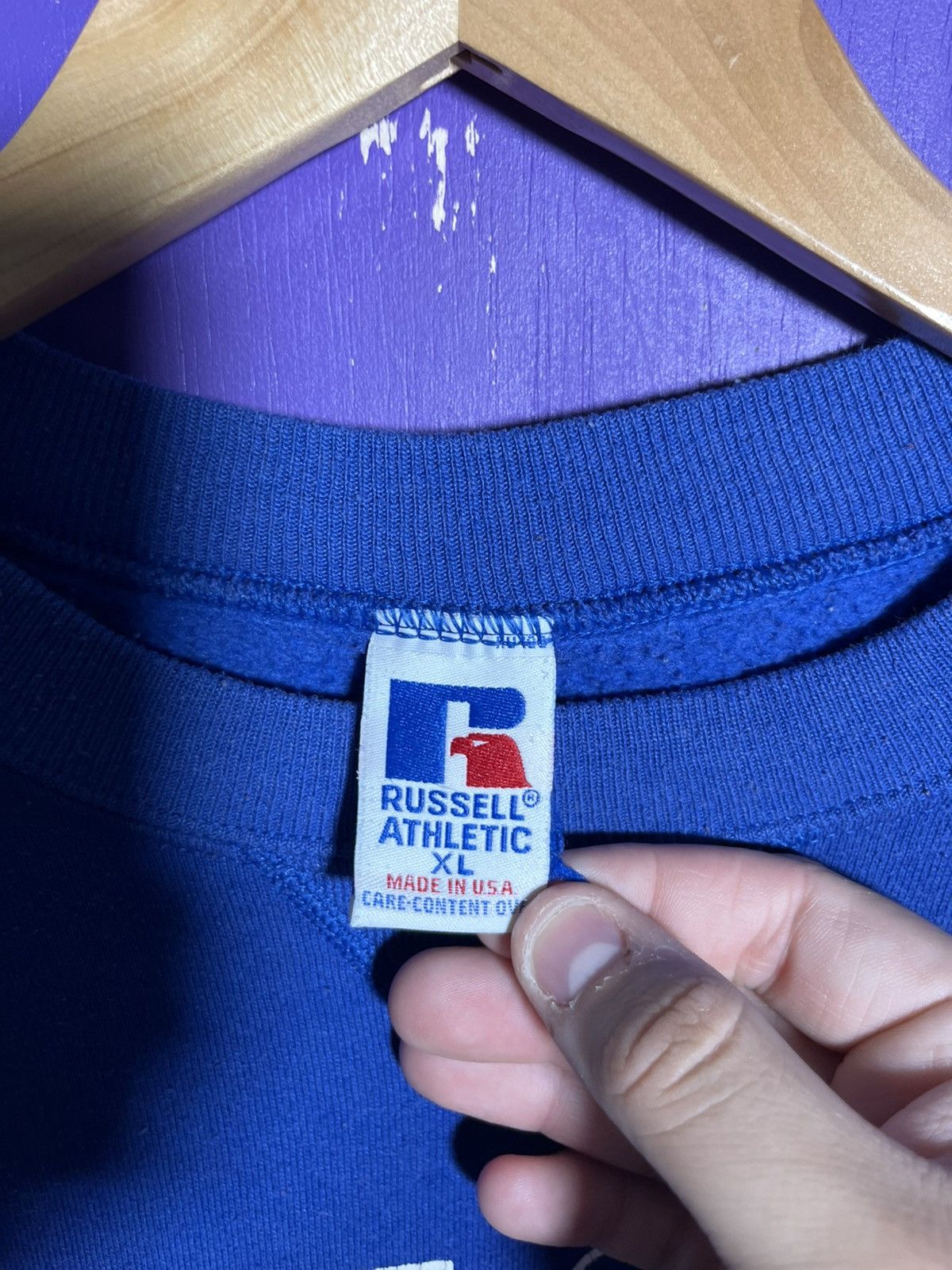 Russell Athletic × Vintage Vintage 90s Russell athletic Boise state logo crewneck Size US XL / EU 56 / 4 - 4 Thumbnail