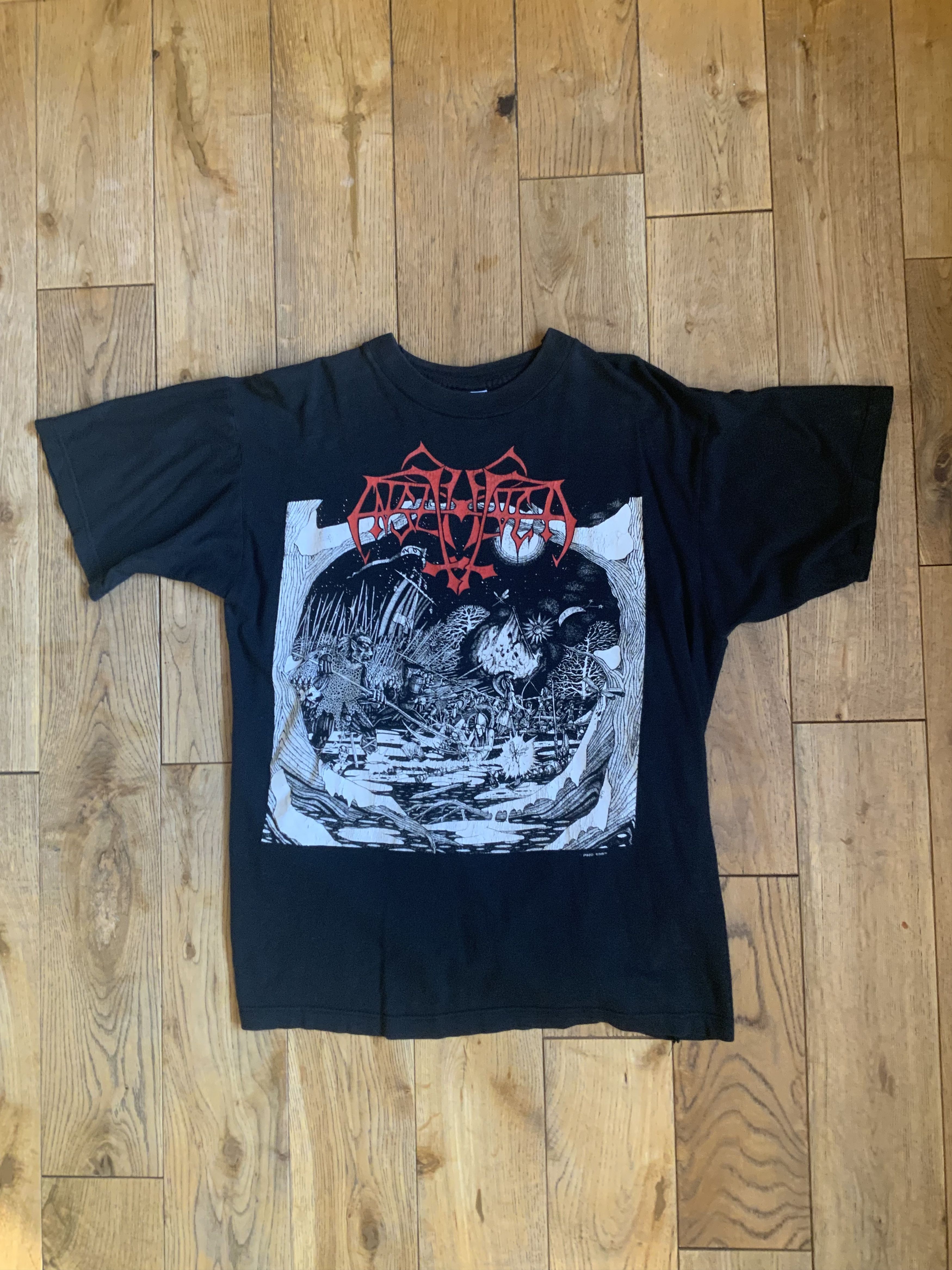Vintage Very Rare Original 1993 Enslaved Hordanes Land shirt Size US XL / EU 56 / 4 - 11 Thumbnail