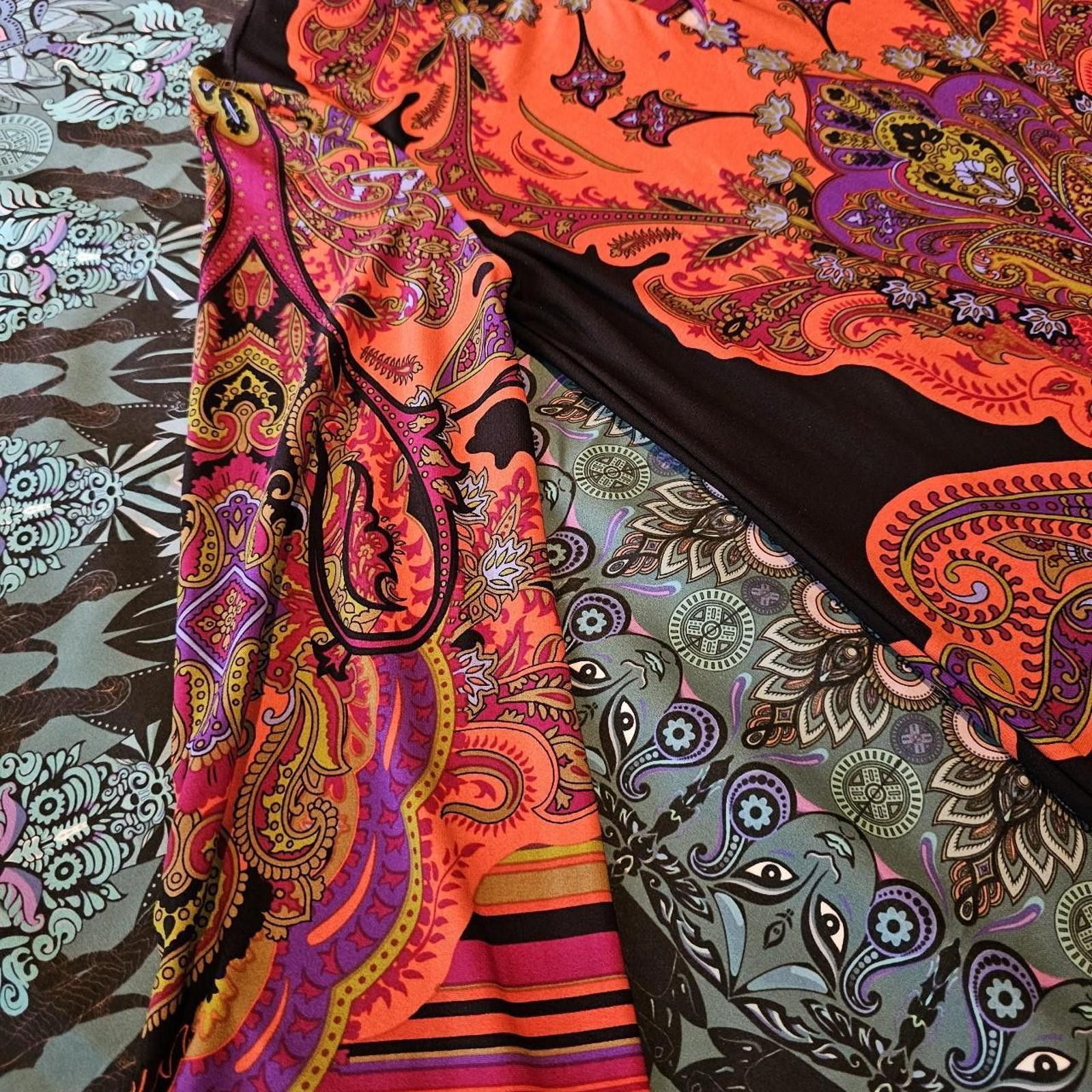 Designer Women's Orange and Purple Dress Size S / US 4 / IT 40 - 4 Thumbnail