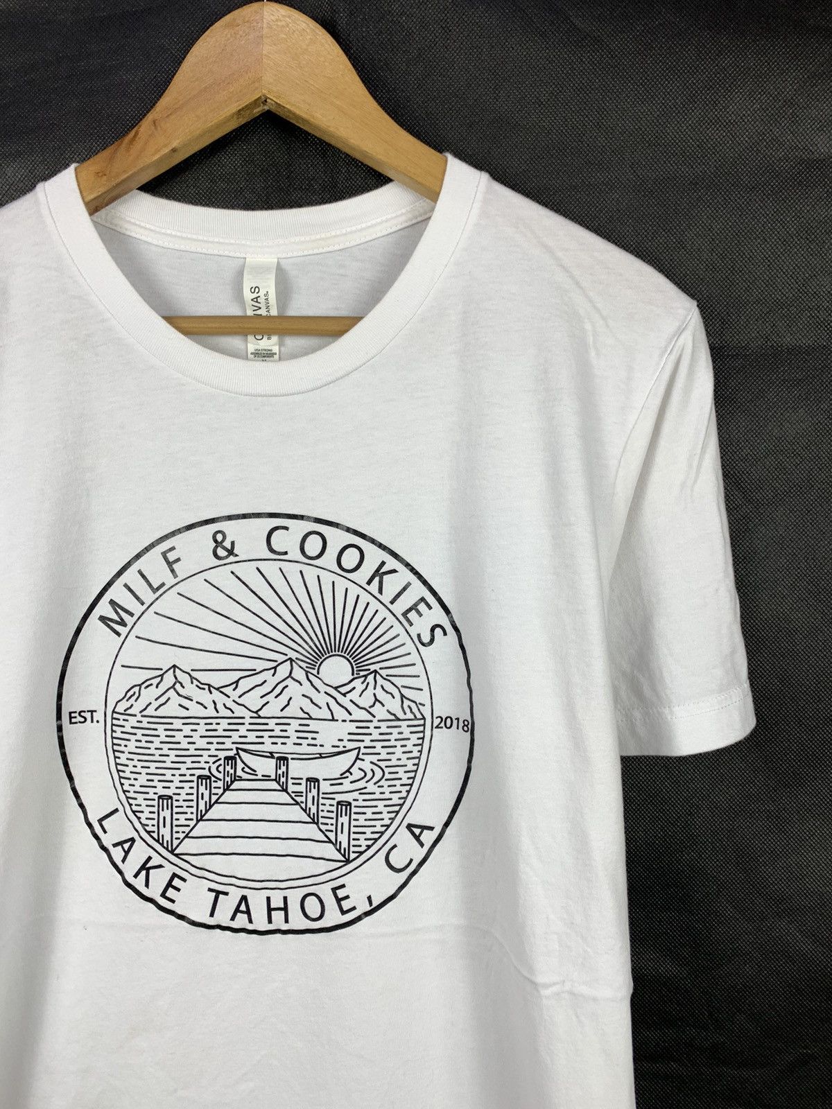 Vintage Rare! Milf & Cookies Lake Tahoe Parody Tee Size US M / EU 48-50 / 2 - 2 Thumbnail