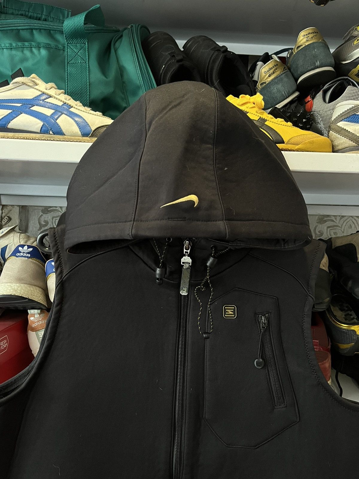 Nike Rare Vintage Nike Shox vest Drill size S hood logo Y2K Size US S / EU 44-46 / 1 - 11 Thumbnail