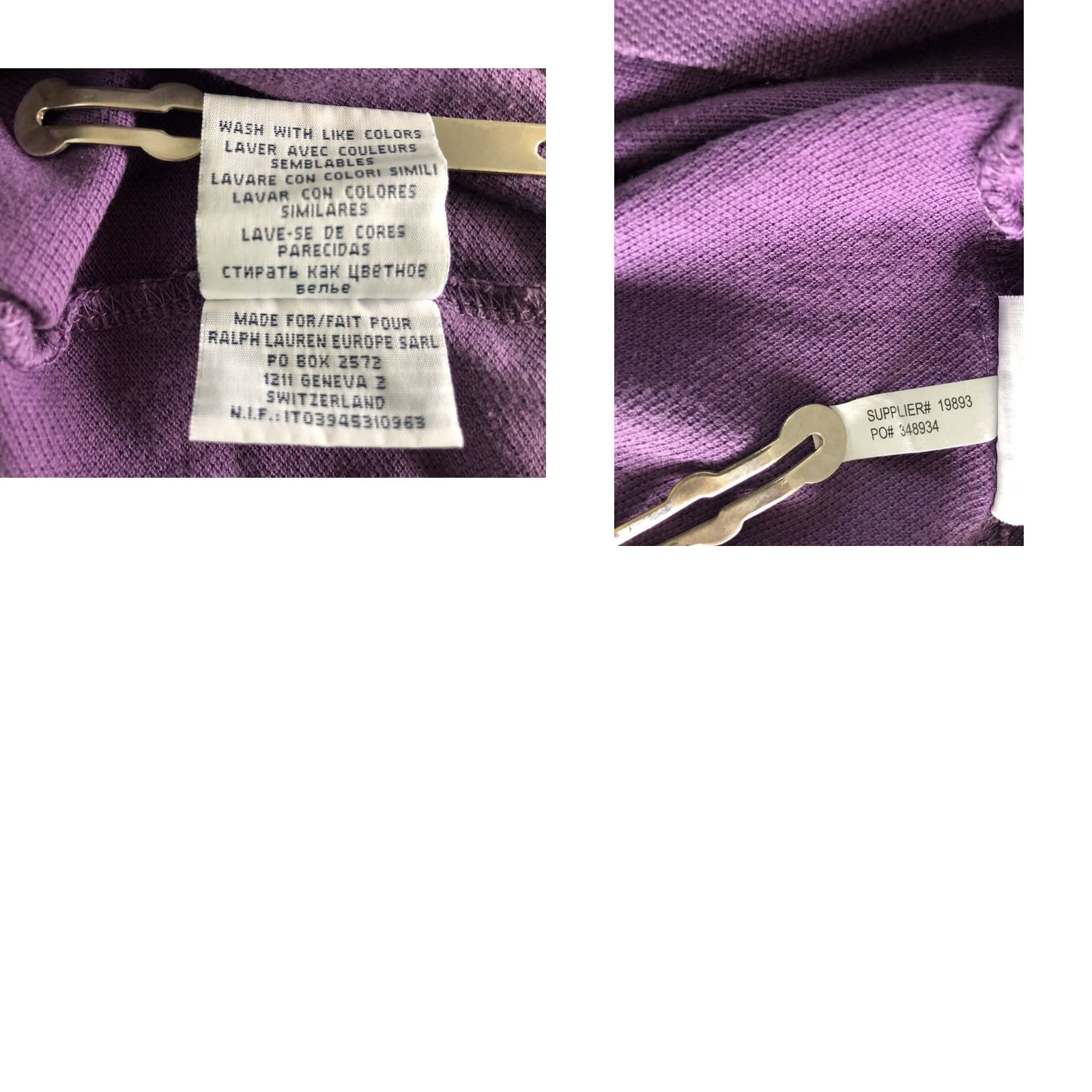 Ralph Lauren Ralph Lauren Polo Shirt Size M Purple Cotton Slim Fit Men's Size US M / EU 48-50 / 2 - 9 Thumbnail
