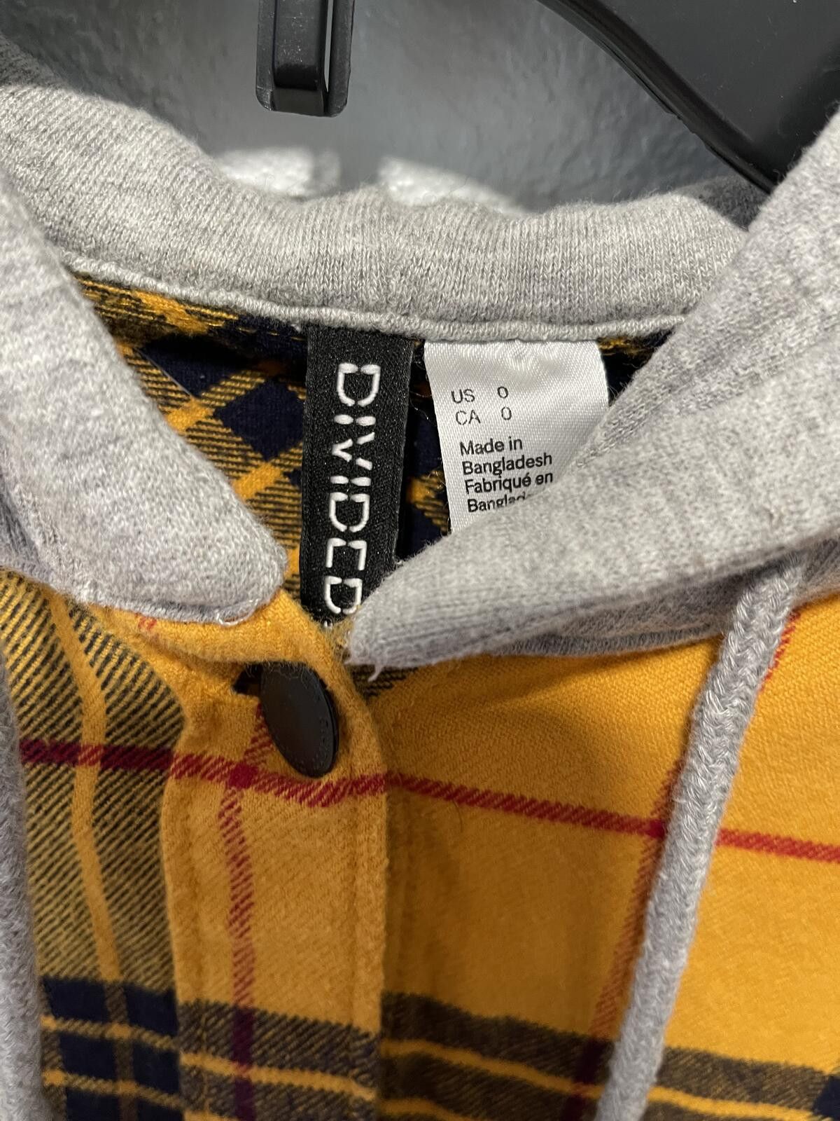 Divided Divided Yellow Plaid Hooded Flannel Shirt Size 0 Size US XS / EU 42 / 0 - 2 Thumbnail