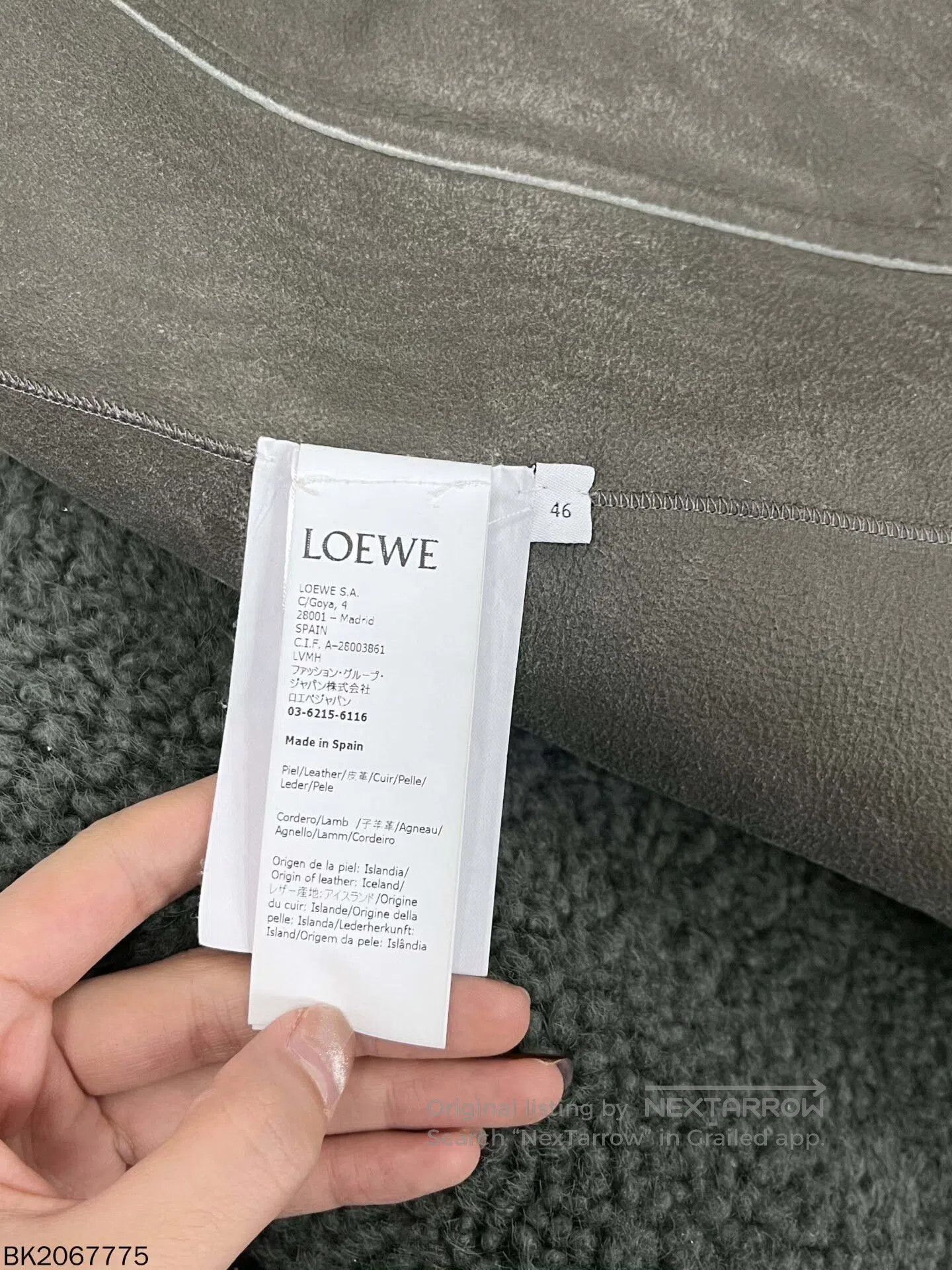 Loewe LOEWE Shearling Zip Pocket Jacket 46. Size US XL / EU 56 / 4 - 9 Thumbnail
