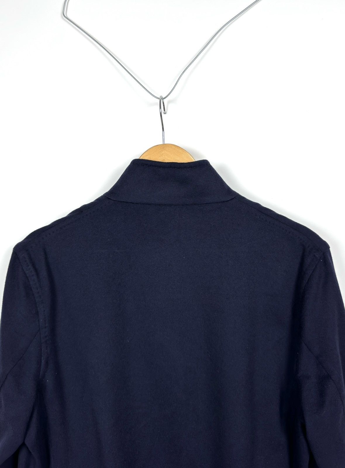 Loro Piana Loro Piana Cashmere&Wool Navy Coat Size L / US 10 / IT 46 - 12 Thumbnail