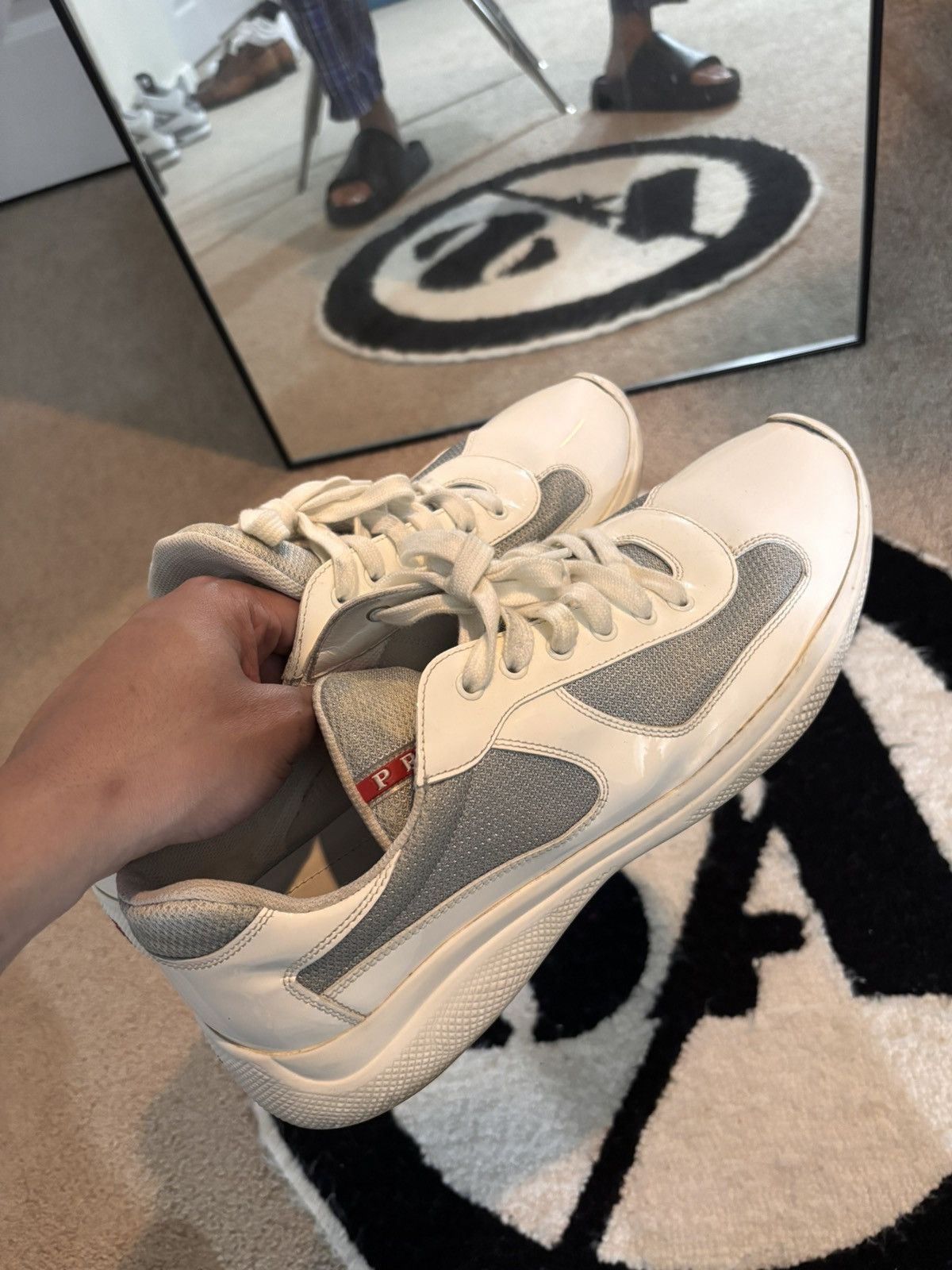 Prada Prada American Cup all white size 11 Size US 11 / EU 44 - 1 Thumbnail