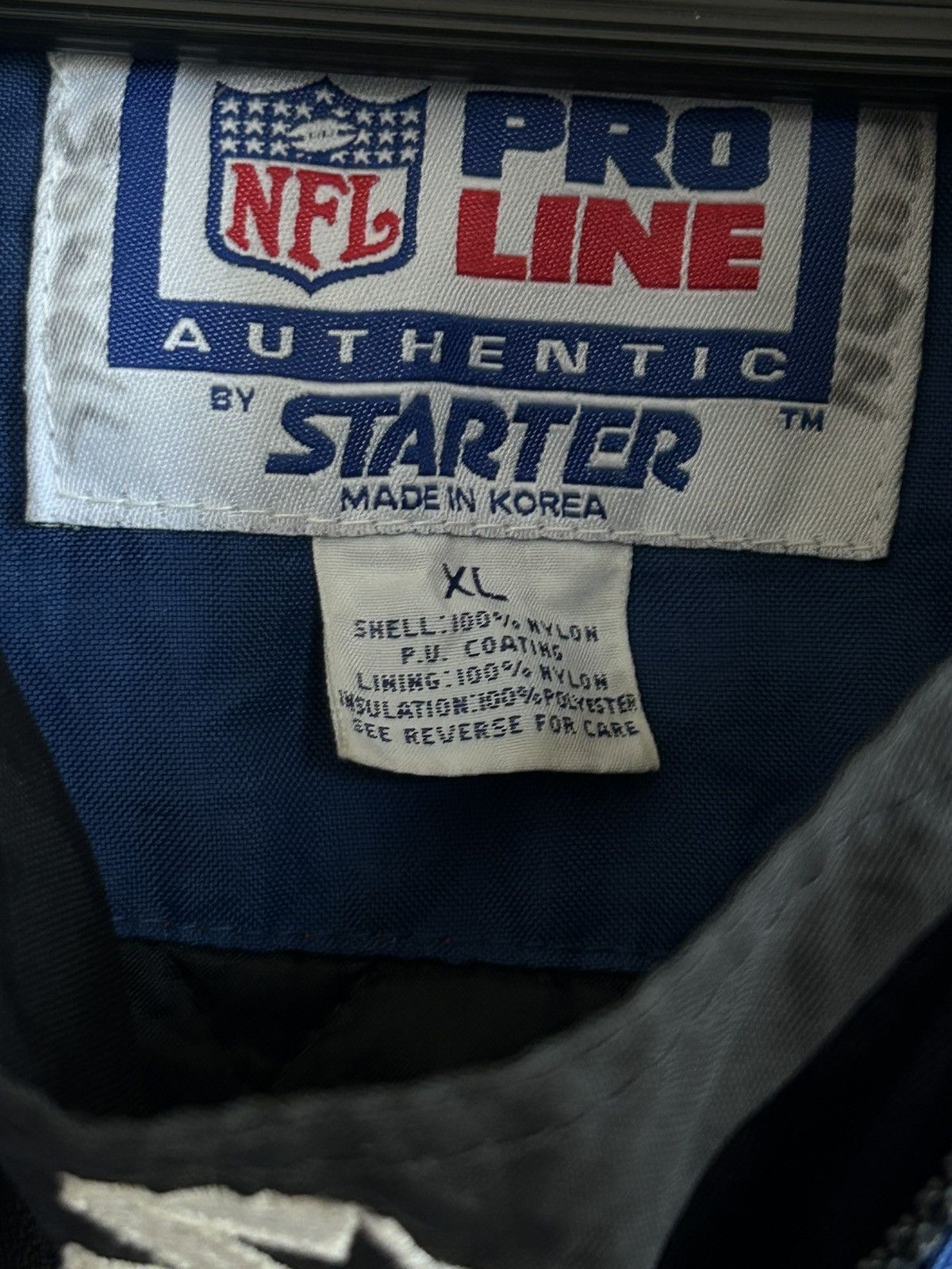Starter Vintage 90s Cowboys Starter Pro Line Anorak Jacket Size US XL / EU 56 / 4 - 9 Thumbnail