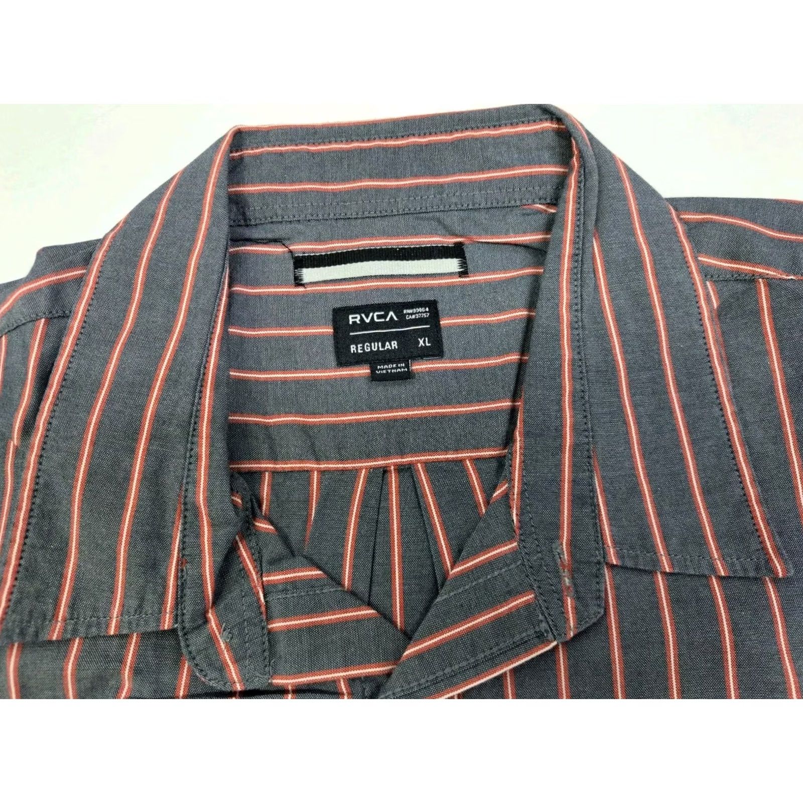 RVCA RVCA Shirt Men's Regular Long Sleeve Striped Button-Up XL Multicolor Size US XL / EU 56 / 4 - 4 Thumbnail