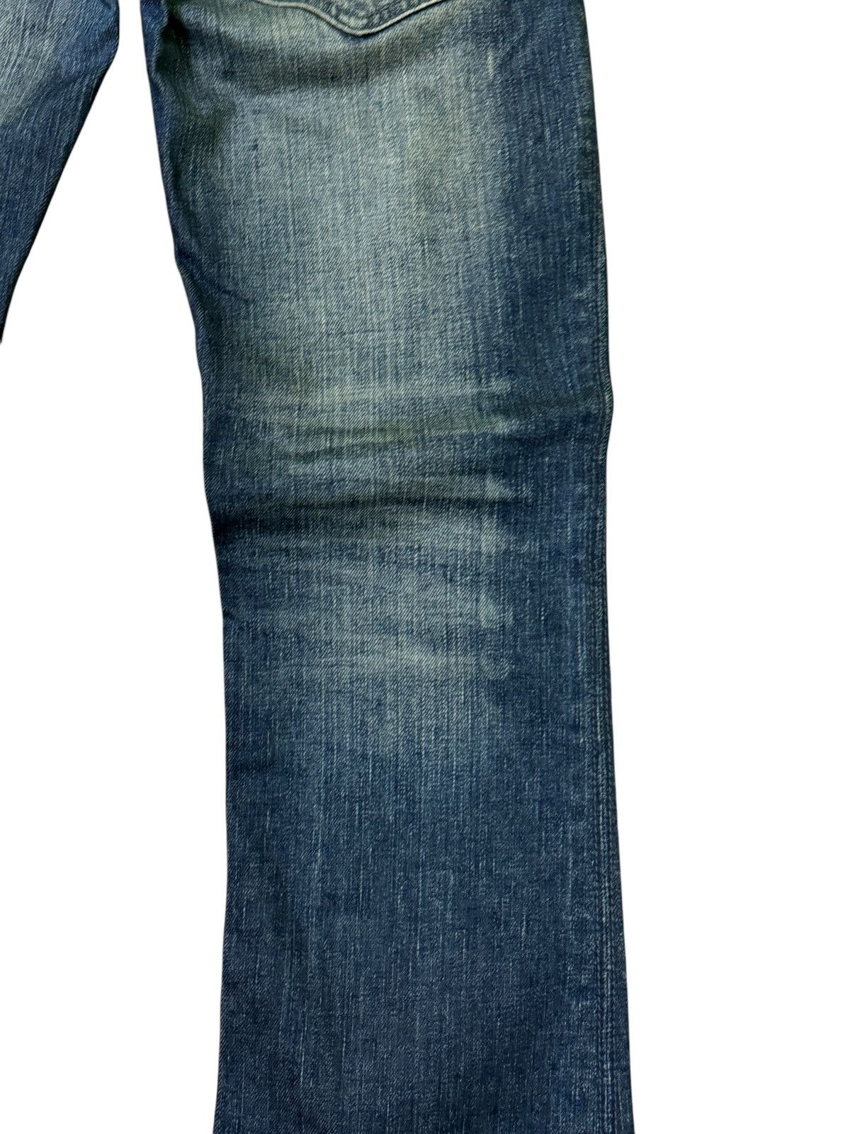 If Six Was Nine Flared Buffalo Jeans Embroidered Distress Low Waist Denim Size US 29 - 14 Thumbnail