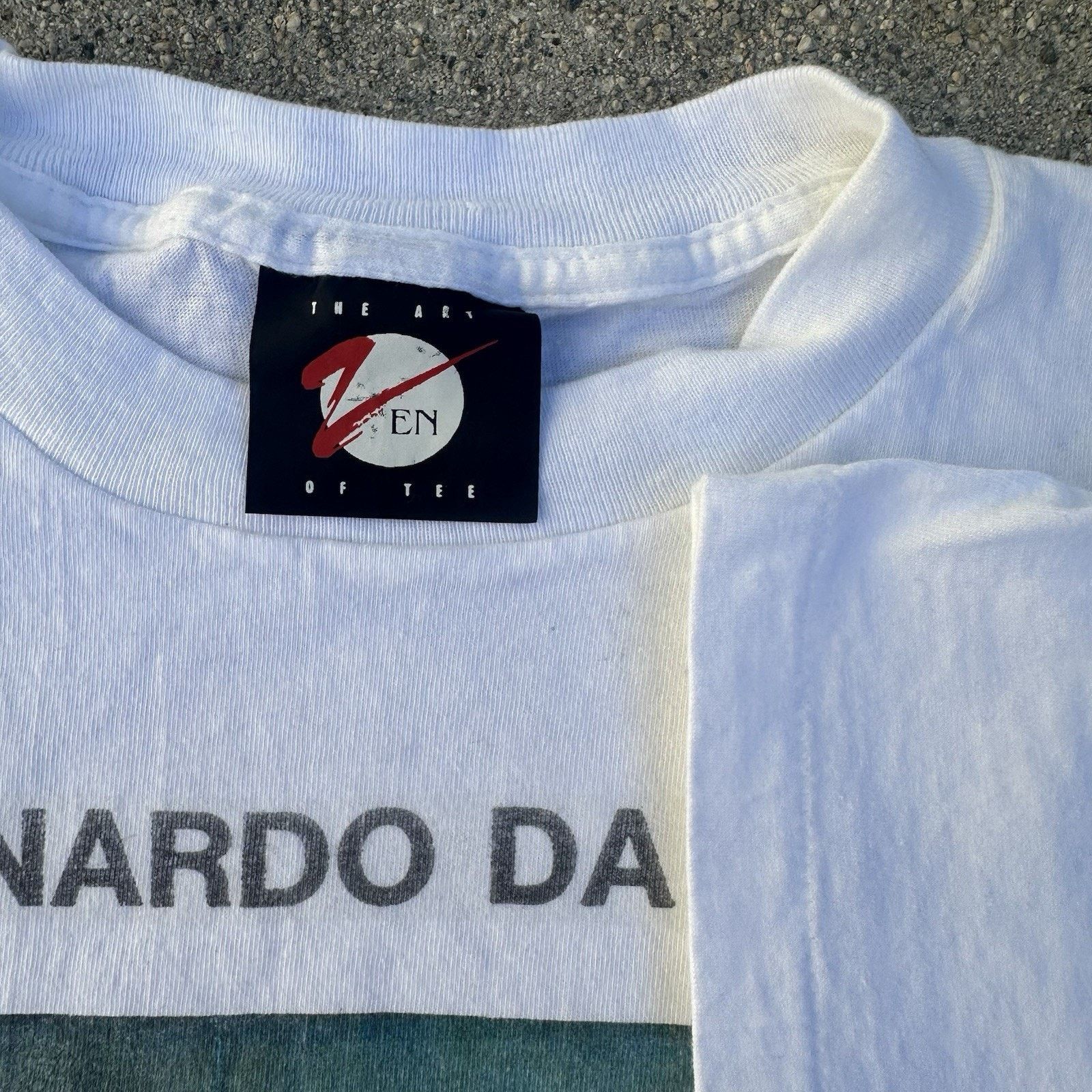 Vintage Vintage 90s Leonardo Da Vinci Mona Lisa Art Tee T-Shirt XL Size US XL / EU 56 / 4 - 4 Thumbnail