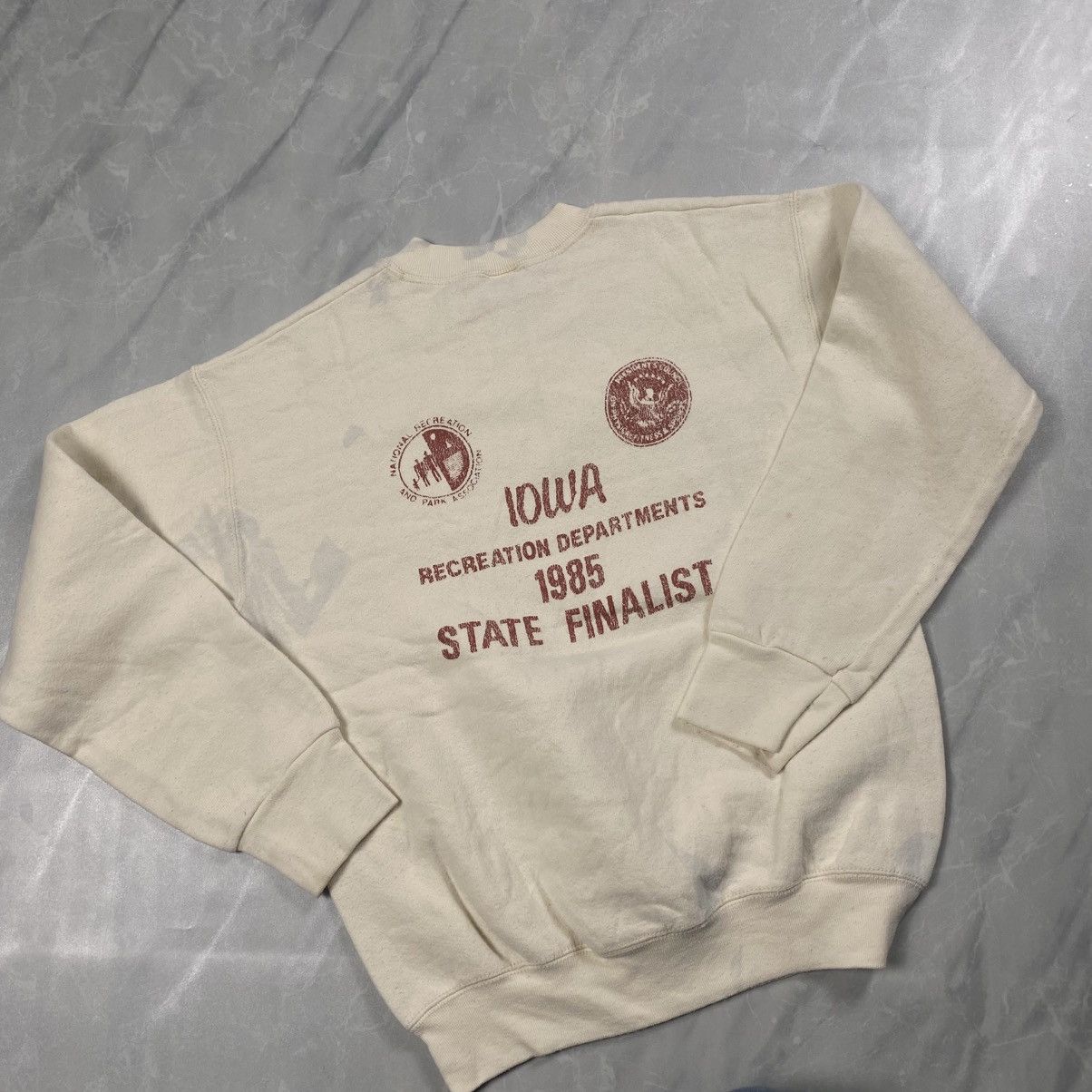 Fruit Of The Loom Vintage 90s Memphis Firefighter Finalist IOWA Crewneck Size S / US 4 / IT 40 - 3 Thumbnail