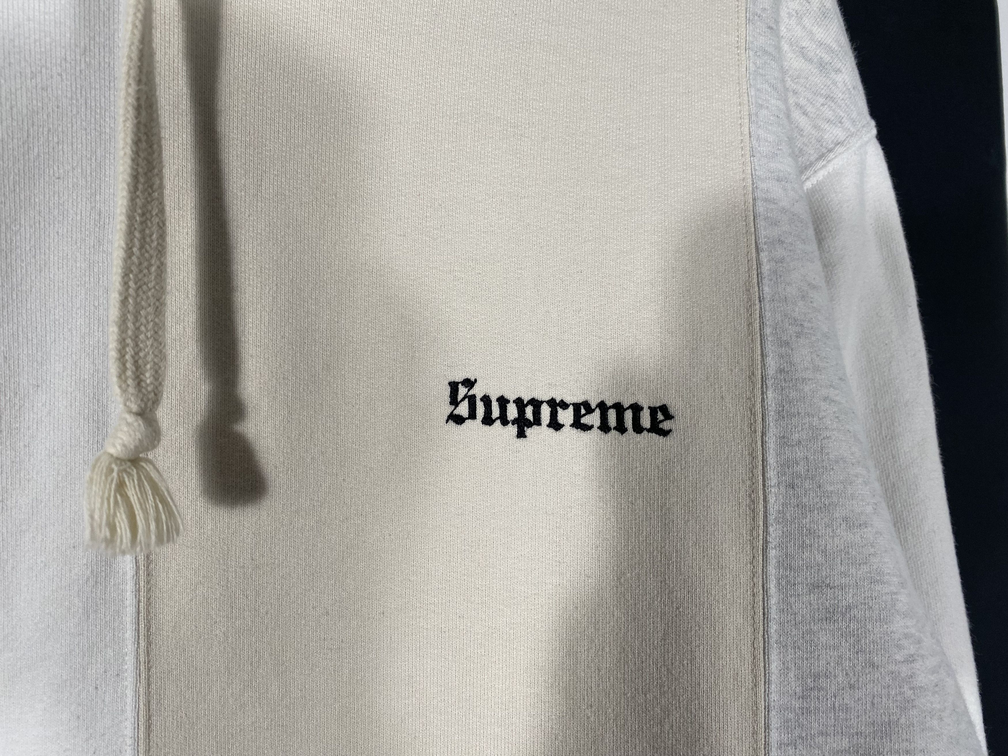 Supreme Supreme FW18 Tricolor Old English Hoodie Ash Gray Size US L / EU 52-54 / 3 - 5 Thumbnail