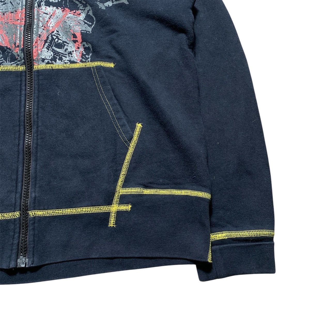 Japanese Brand Levis Strauss Faux Fur ifsix LGB Gothic Zip Hoodie Size US L / EU 52-54 / 3 - 5 Thumbnail