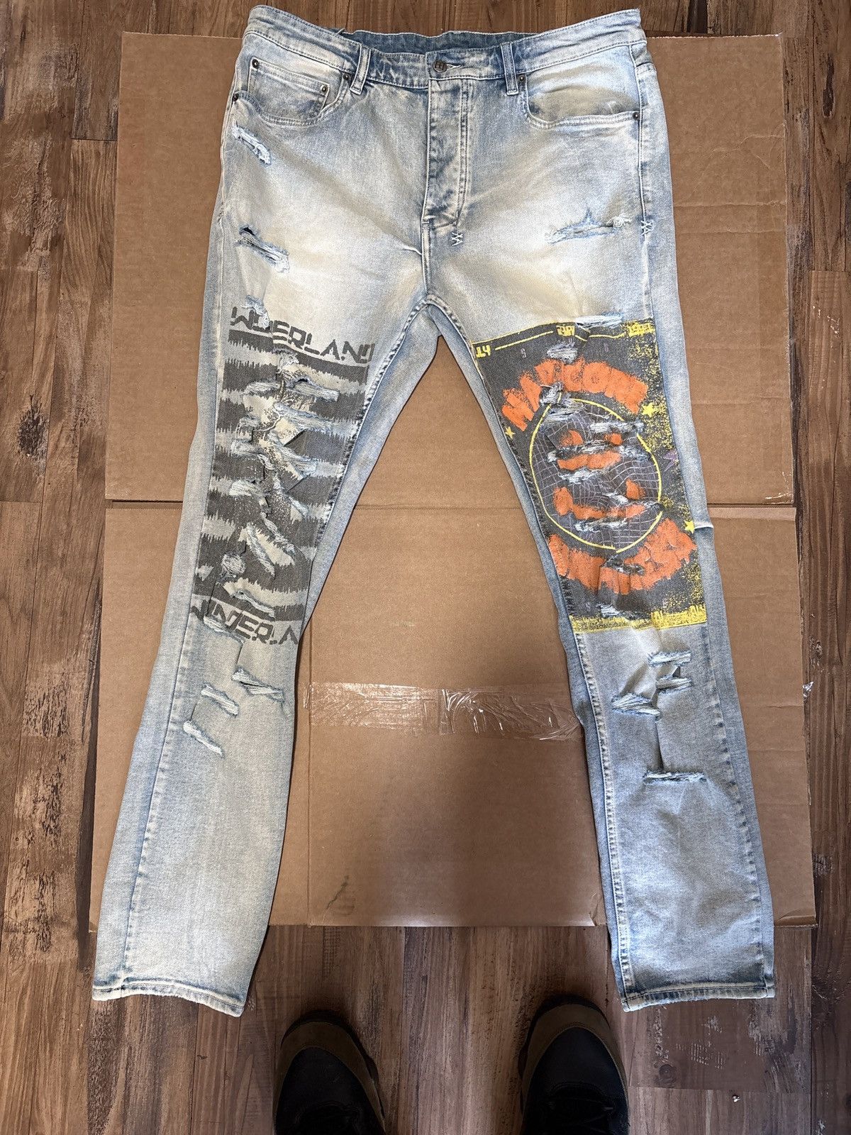 Ksubi Ksubi Ripped Jeans Size US 38 / EU 54 - 1 Thumbnail