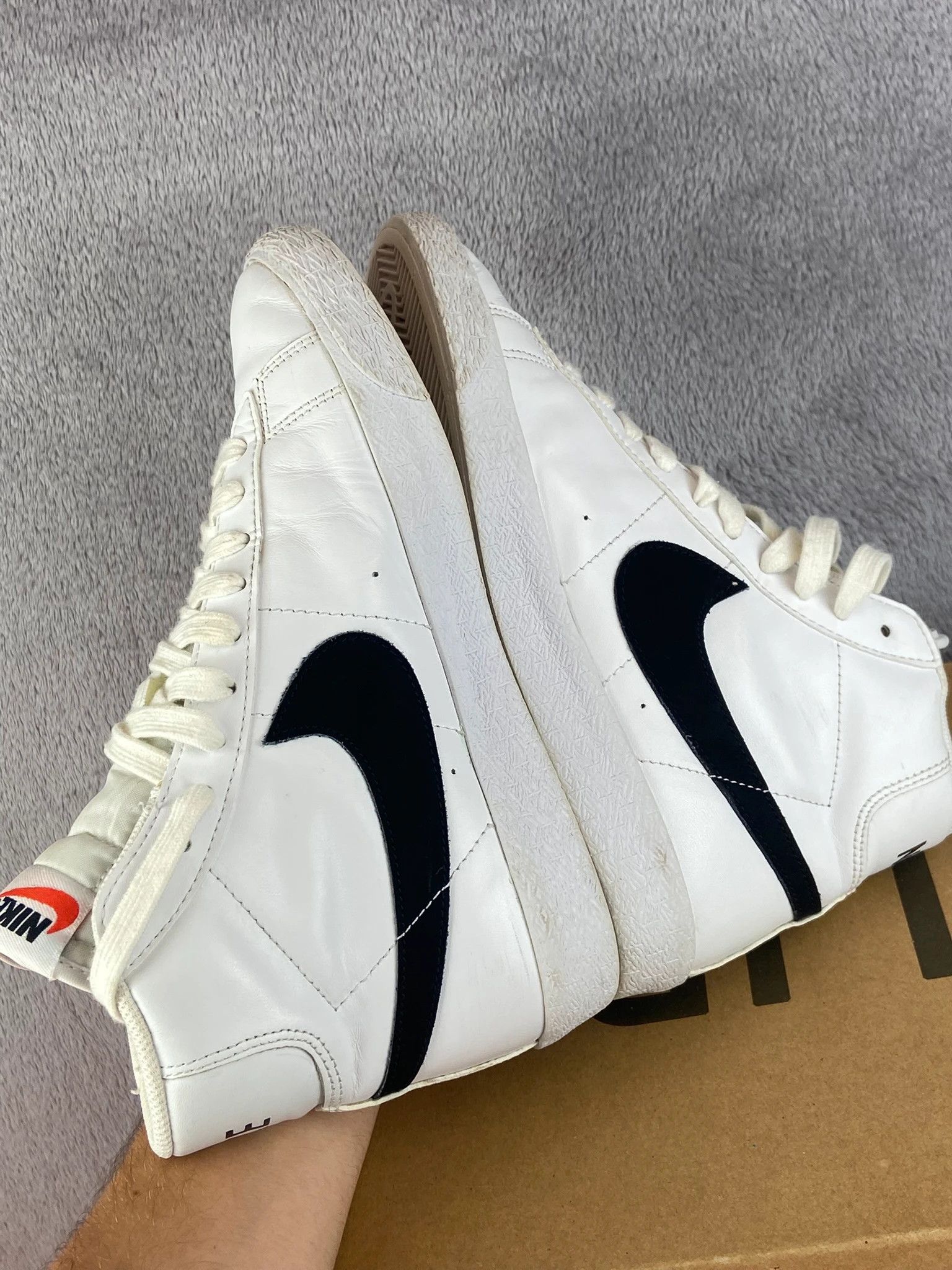 Nike Nike Blazer Mid sneakers white black Size US 5.5 / EU 38 - 7 Thumbnail