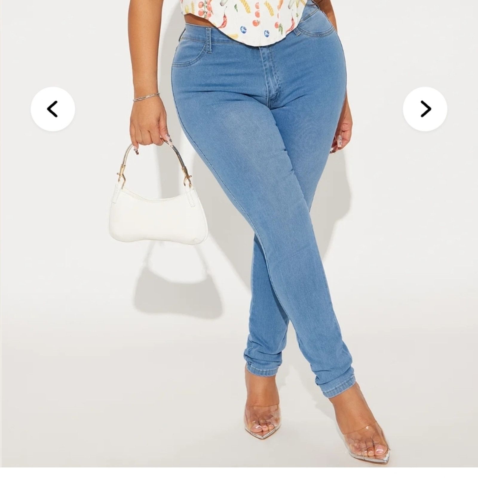 Other Fashion Nova White Fruit Print CorsetTop Size L / US 10 / IT 46 - 3 Thumbnail