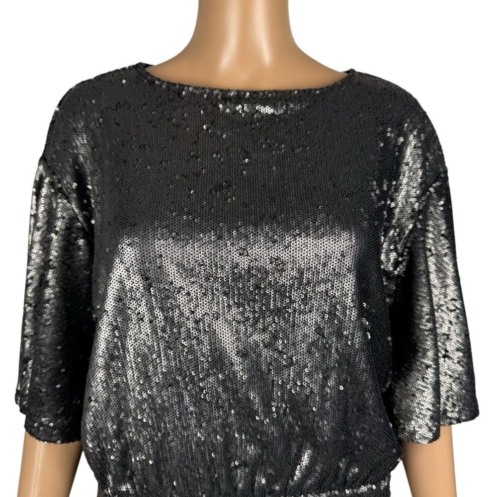 Free People Free People Manuka Sequin Mini Silver Dress Size XS Size XS / US 0-2 / IT 36-38 - 4 Thumbnail