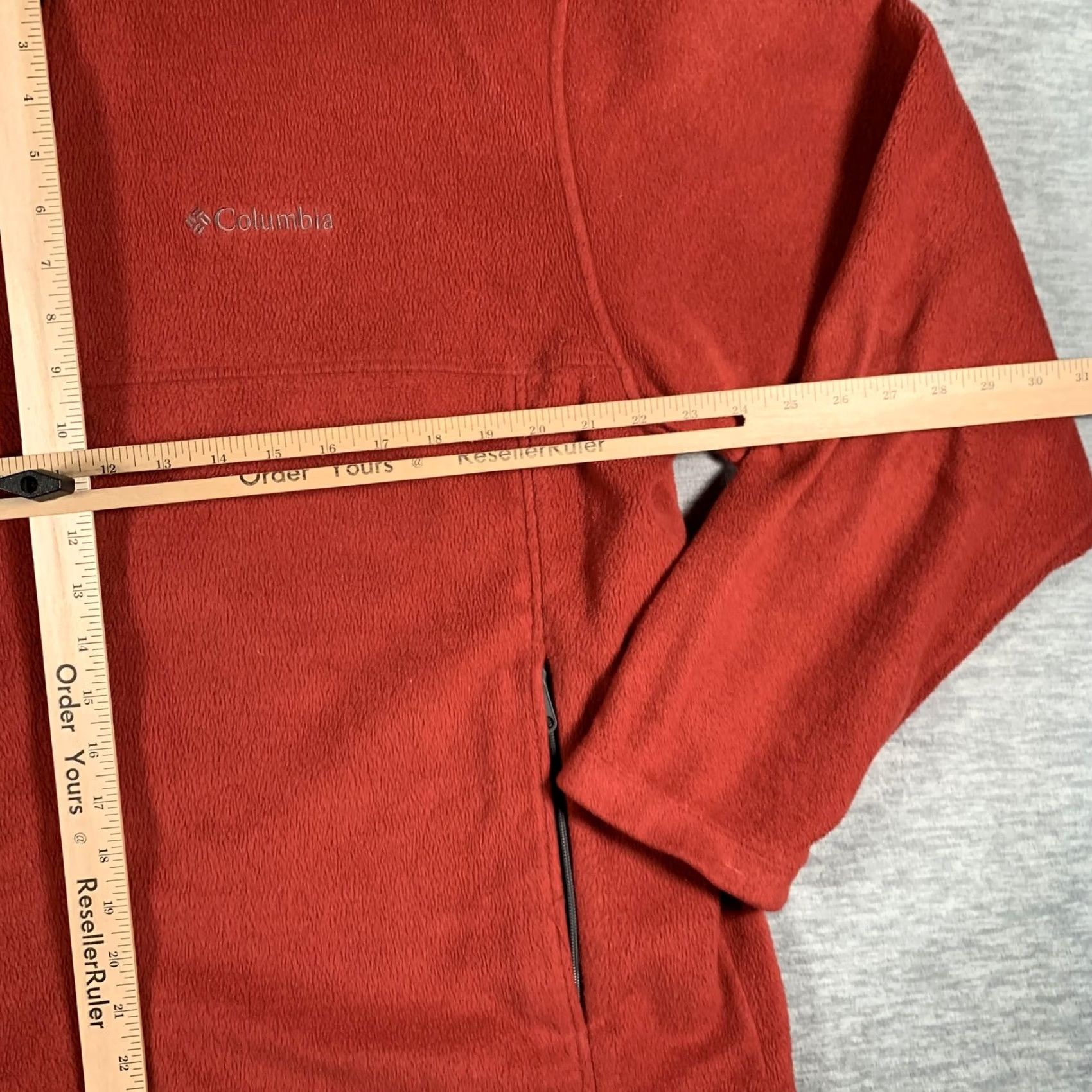 Vintage Columbia Fleece Jacket Mens XL Red Full Zip Stand Collar Pockets Outdoor WM6113 Size US XL / EU 56 / 4 - 7 Thumbnail