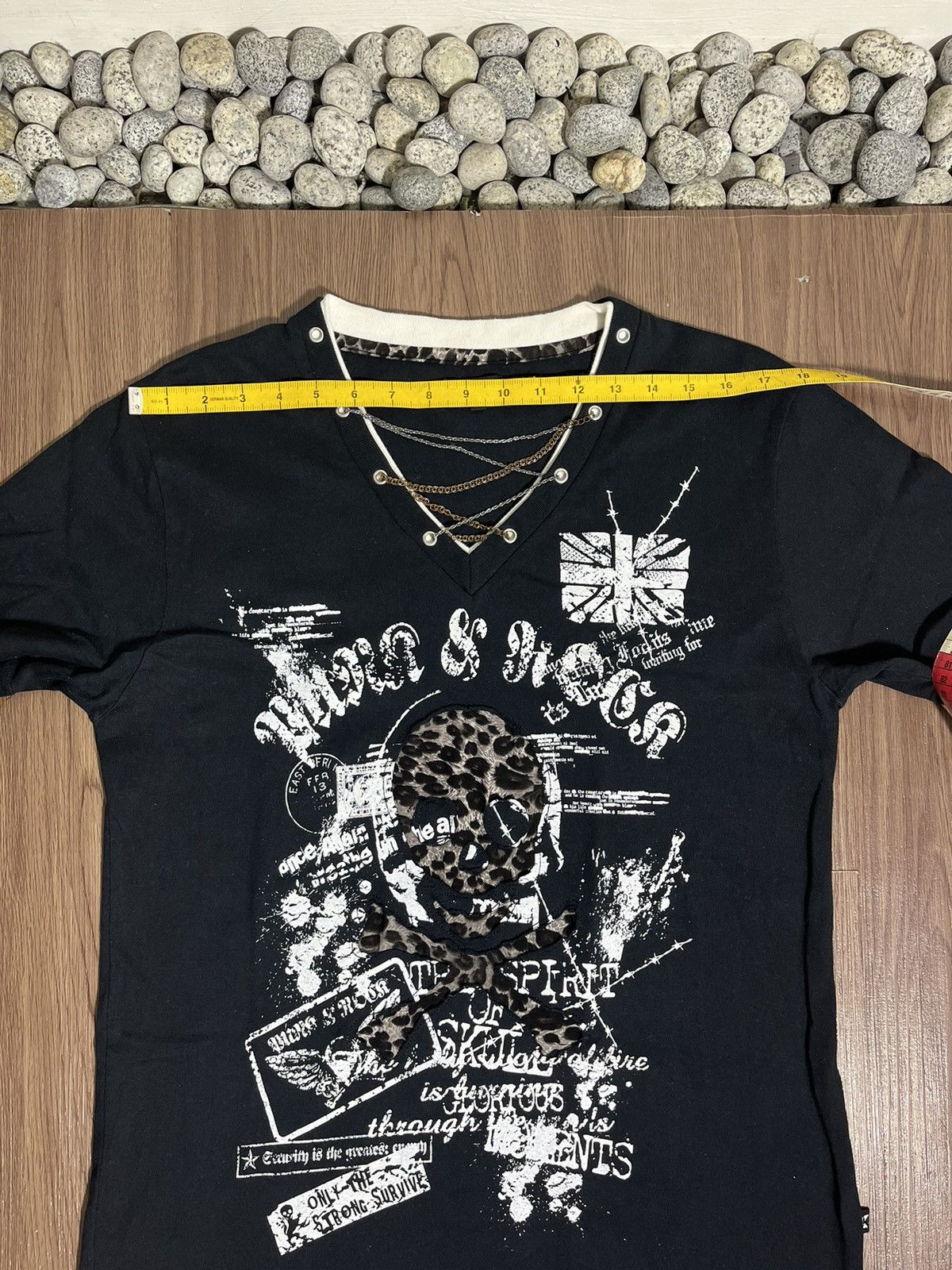 If Six Was Nine × Japanese Brand × Seditionaries Batsu studio japan leopard skull poem chain t-shirt Size US L / EU 52-54 / 3 - 10 Thumbnail