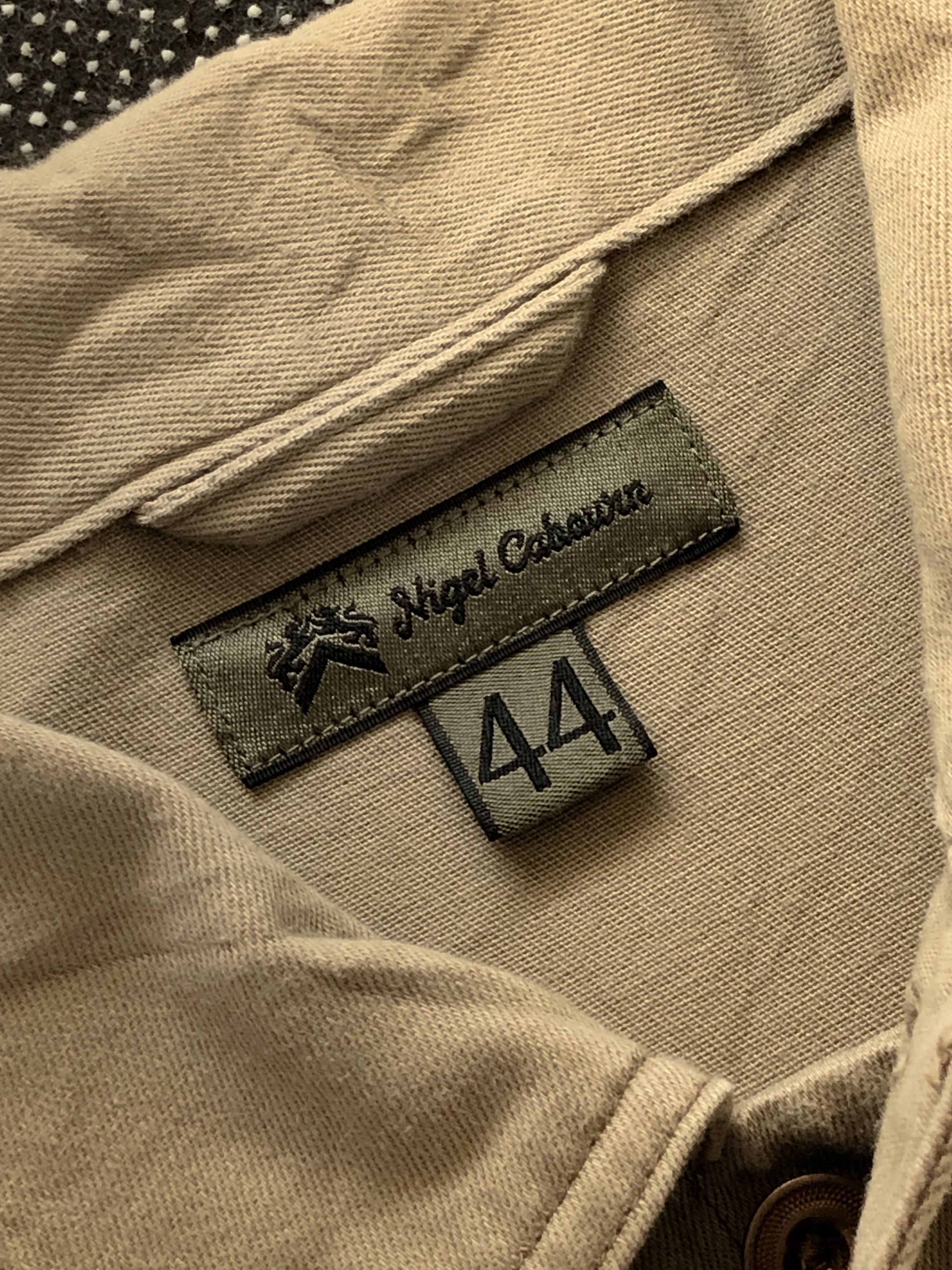 Nigel Cabourn RARE🔥SS20 UTILITY SHIRT JACKET DENIM KHAKI SIZE 44 Size US S / EU 44-46 / 1 - 15 Thumbnail