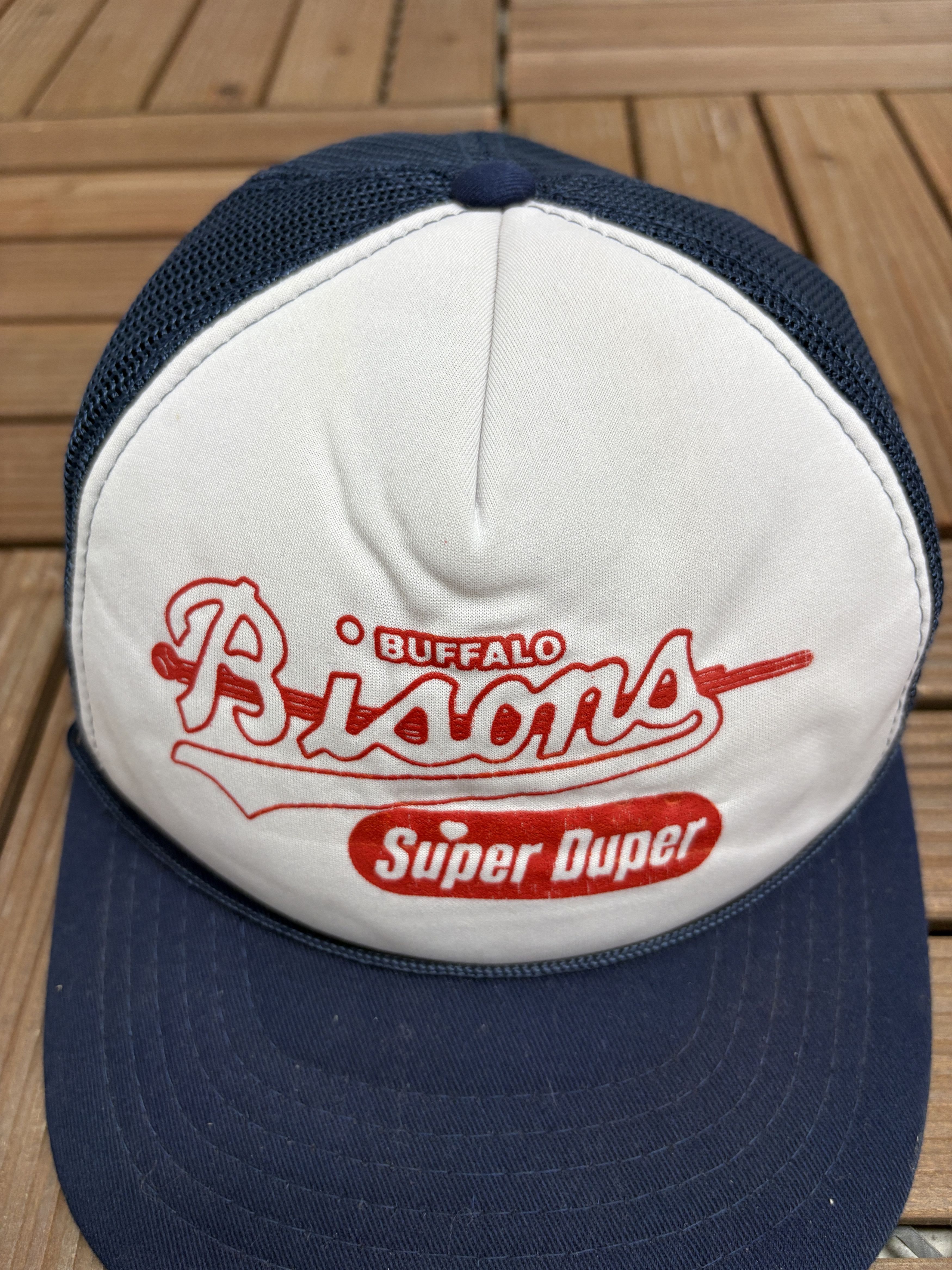 Vintage Buffalo Bisons Vintage Trucker Snap Back Hat Cap Size ONE SIZE - 3 Thumbnail