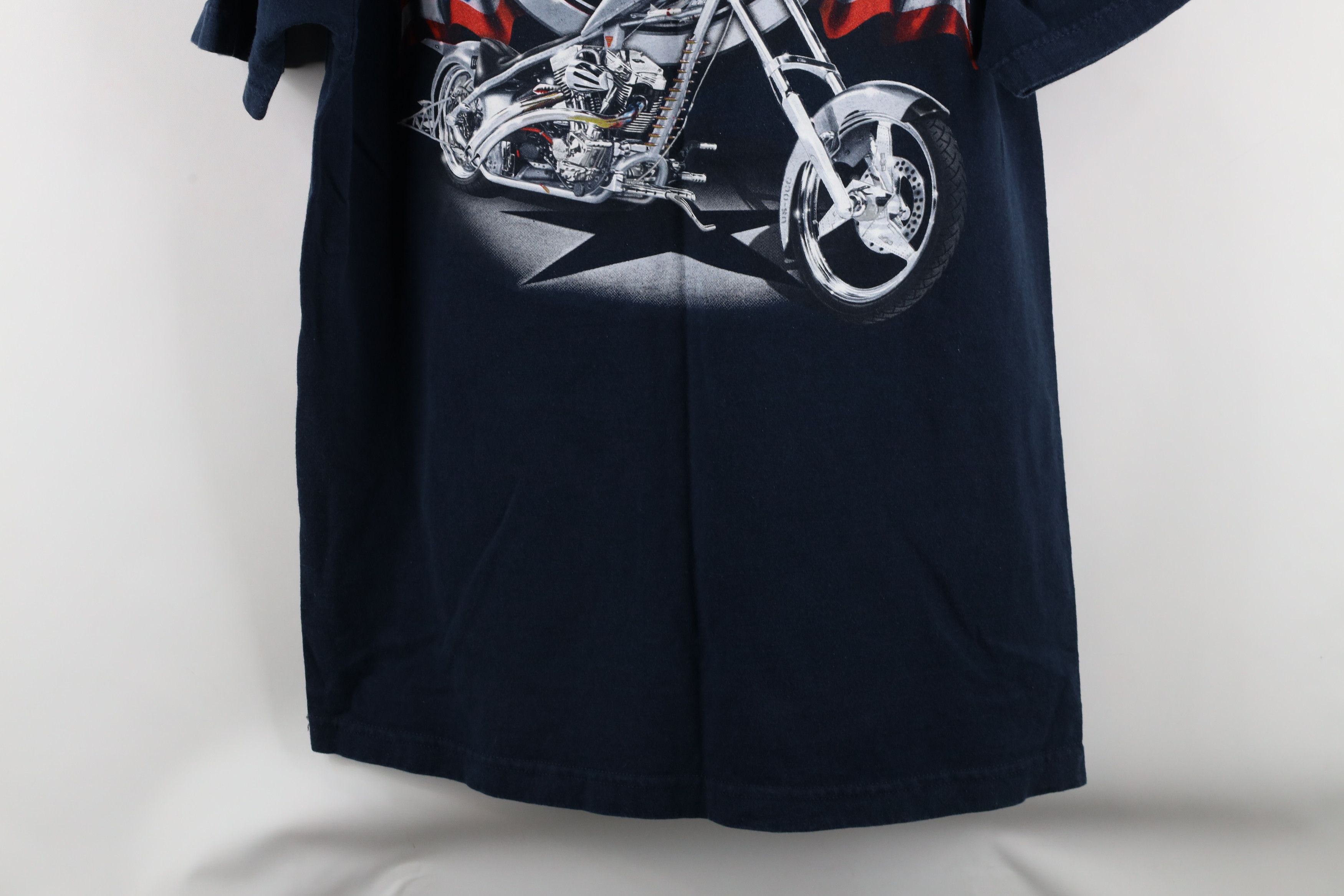 Vintage Vintage Y2K 2003 Chopper Jet Bike Motorcycle T-Shirt Blue Size US L / EU 52-54 / 3 - 12 Thumbnail