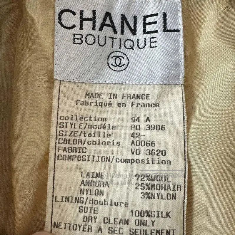 Chanel Chanel Yellow Wool Women's Jacket . Size XL / US 12-14 / IT 48-50 - 5 Thumbnail