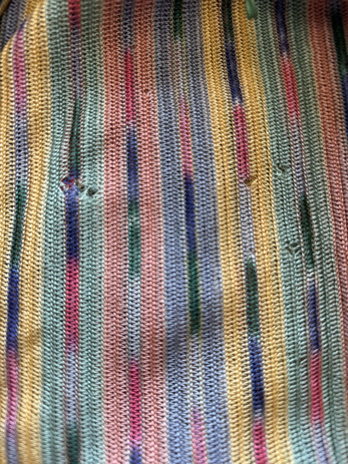 Missoni × Vintage Vintage Missoni knit midi skirt button down sz 44 multi wrap Size 30" / US 8 / IT 44 - 6 Thumbnail