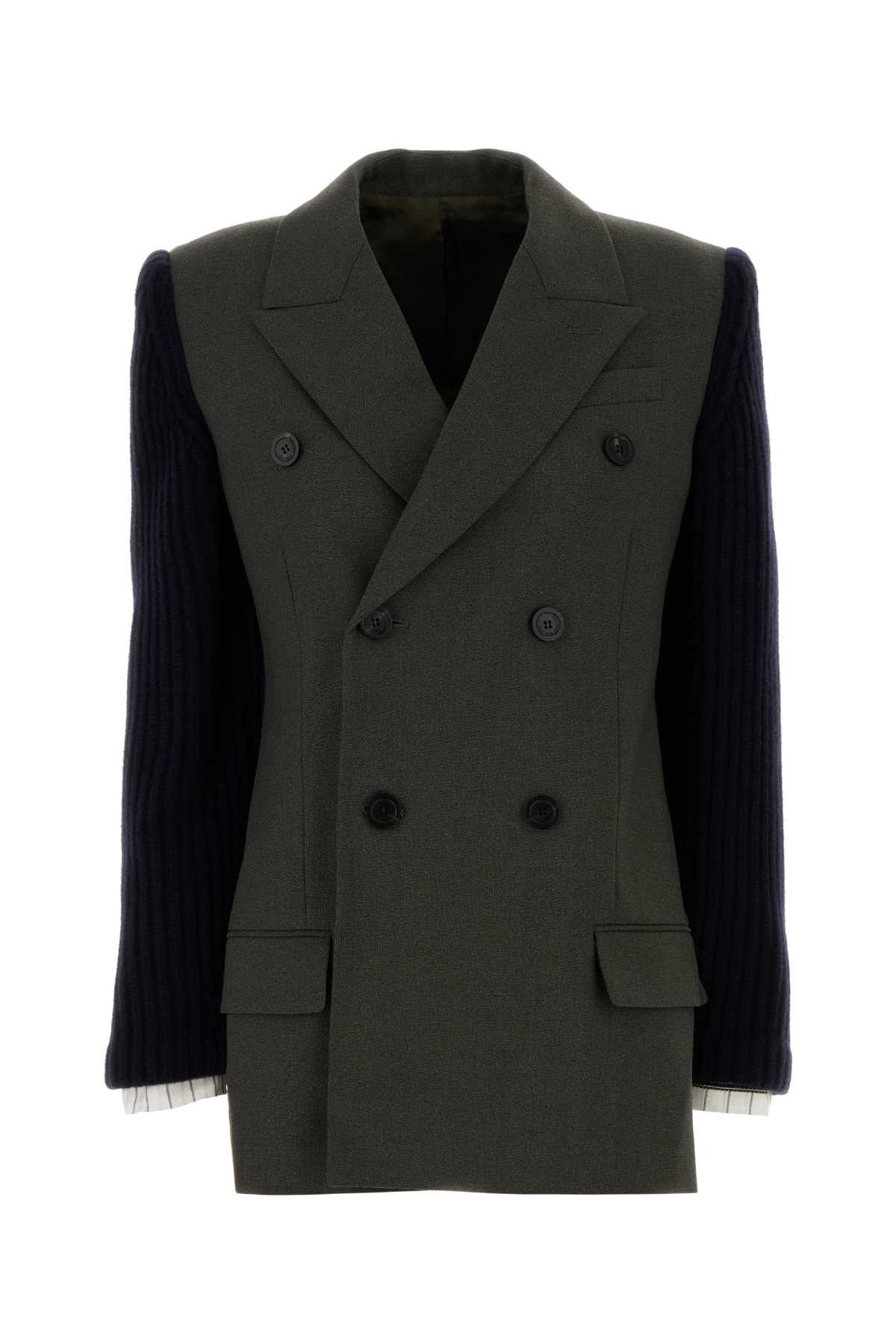 Jean Paul Gaultier Khaki Wool Blend Blazer Size M / US 6-8 / IT 42-44 - 1 Thumbnail