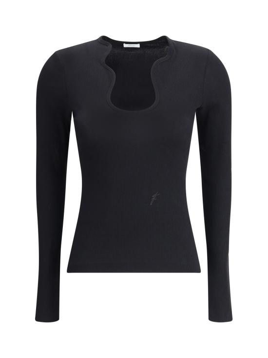 Salvatore Ferragamo SALVATORE FERRAGAMO Women Tops 782752 003 BLACK Size XS / US 0-2 / IT 36-38 - 1 Thumbnail