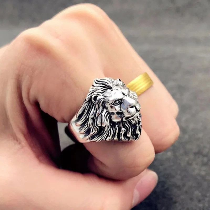 Other Retro Lion Head Large Ring Size ONE SIZE - 2 Thumbnail
