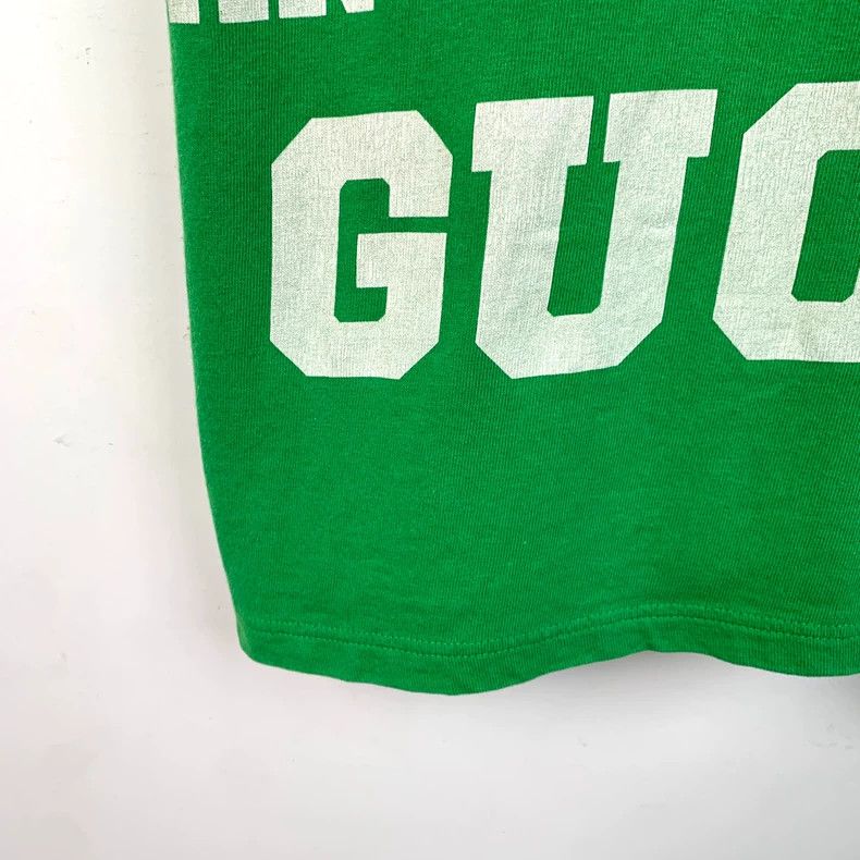 Gucci Gucci Green letter printed round-neck cotton short-sleeved Size US S / EU 44-46 / 1 - 4 Thumbnail
