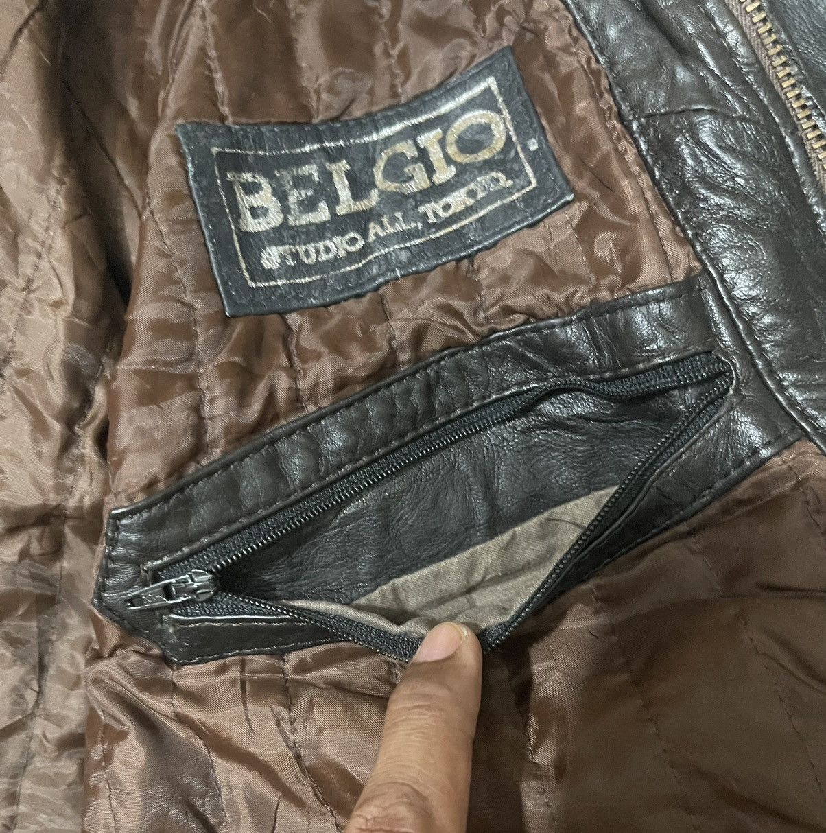 Vintage VINTAGE BELGIO LEATHER JACKET JAPAN Size US M / EU 48-50 / 2 - 10 Thumbnail