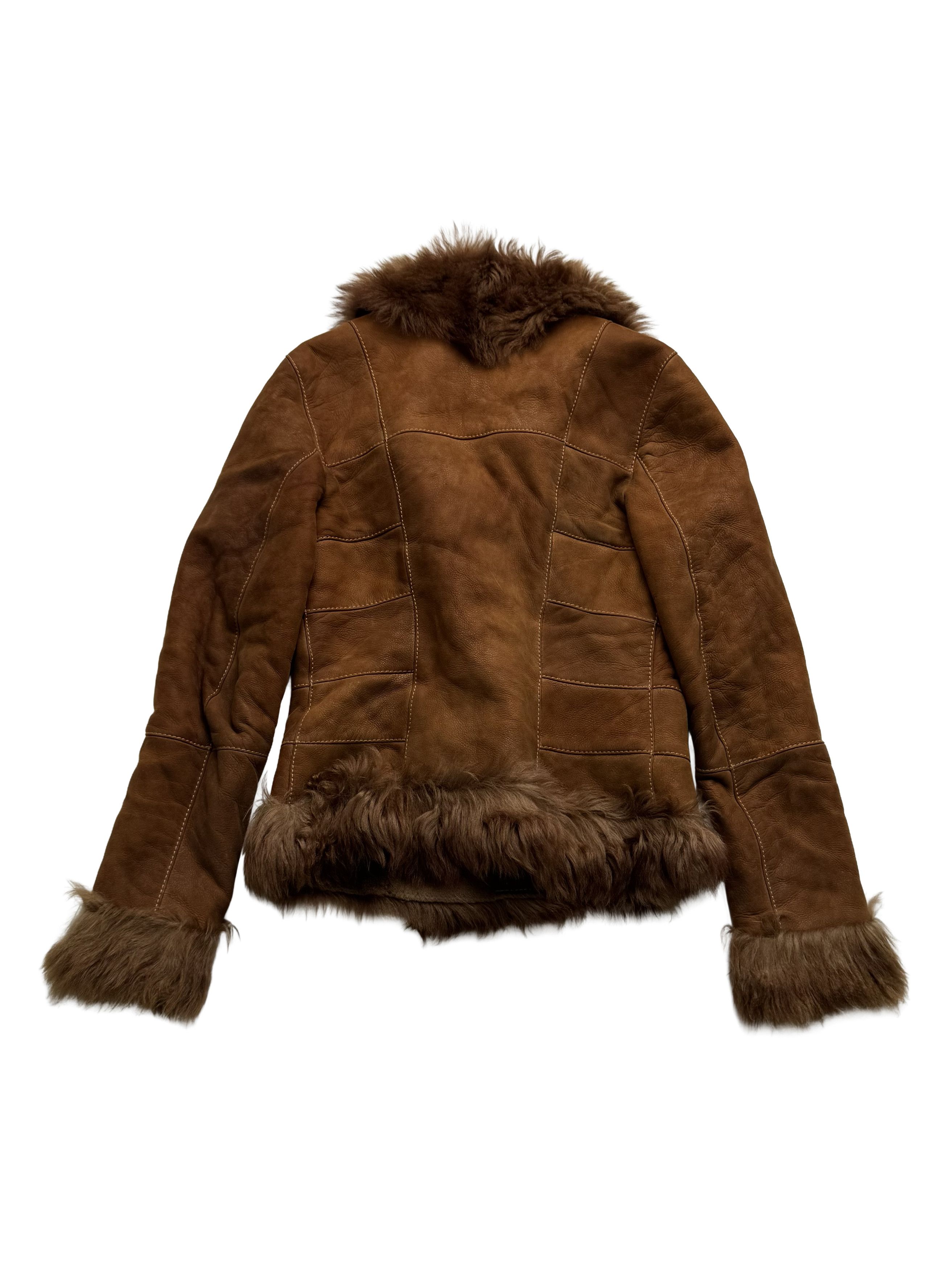 Vintage Vintage Real Shearling Cropped Jacket Size S / US 4 / IT 40 - 14 Thumbnail