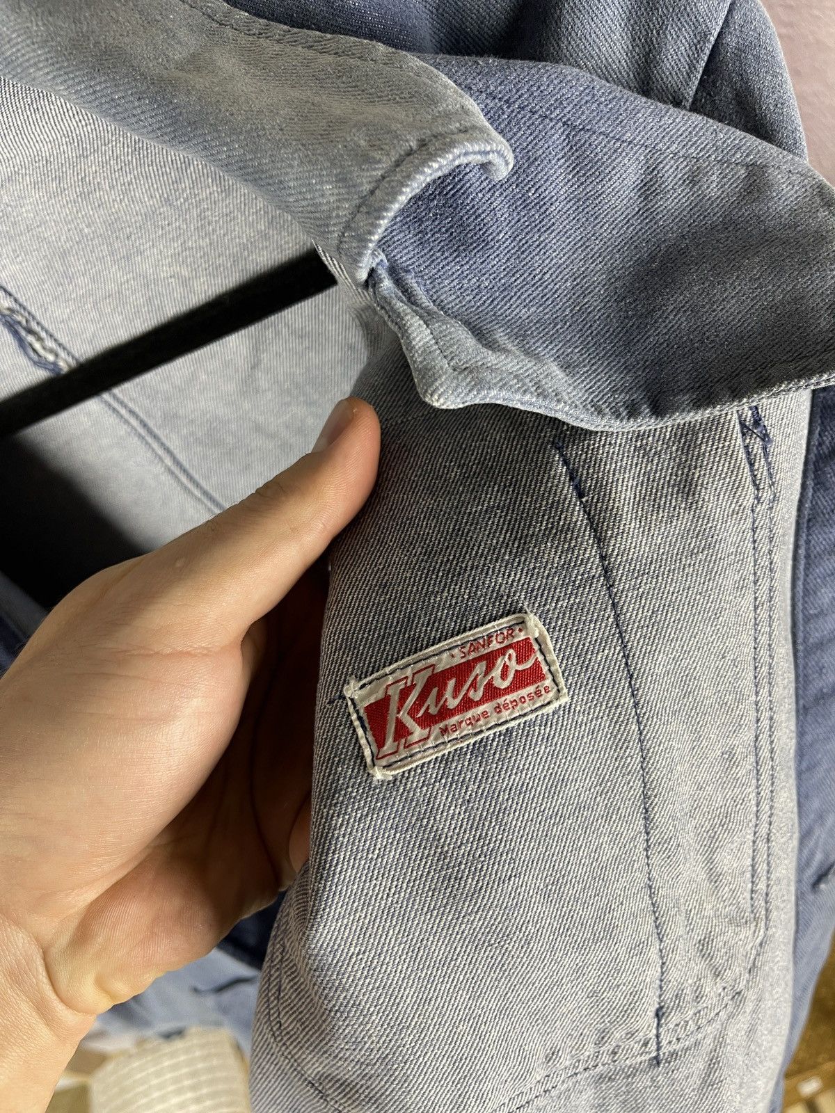 Vintage True Vintage 70s Sanfor Kuso distressed used work jacket Size US S / EU 44-46 / 1 - 14 Thumbnail