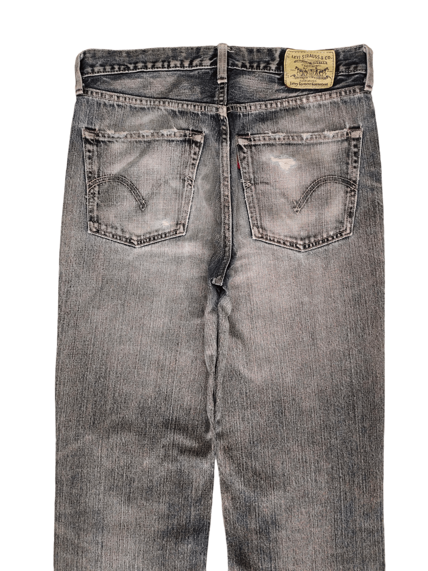 Levi's Vintage Levis Distress Faded Destroy Knee Denim Jeans Size US 32 / EU 48 - 13 Thumbnail