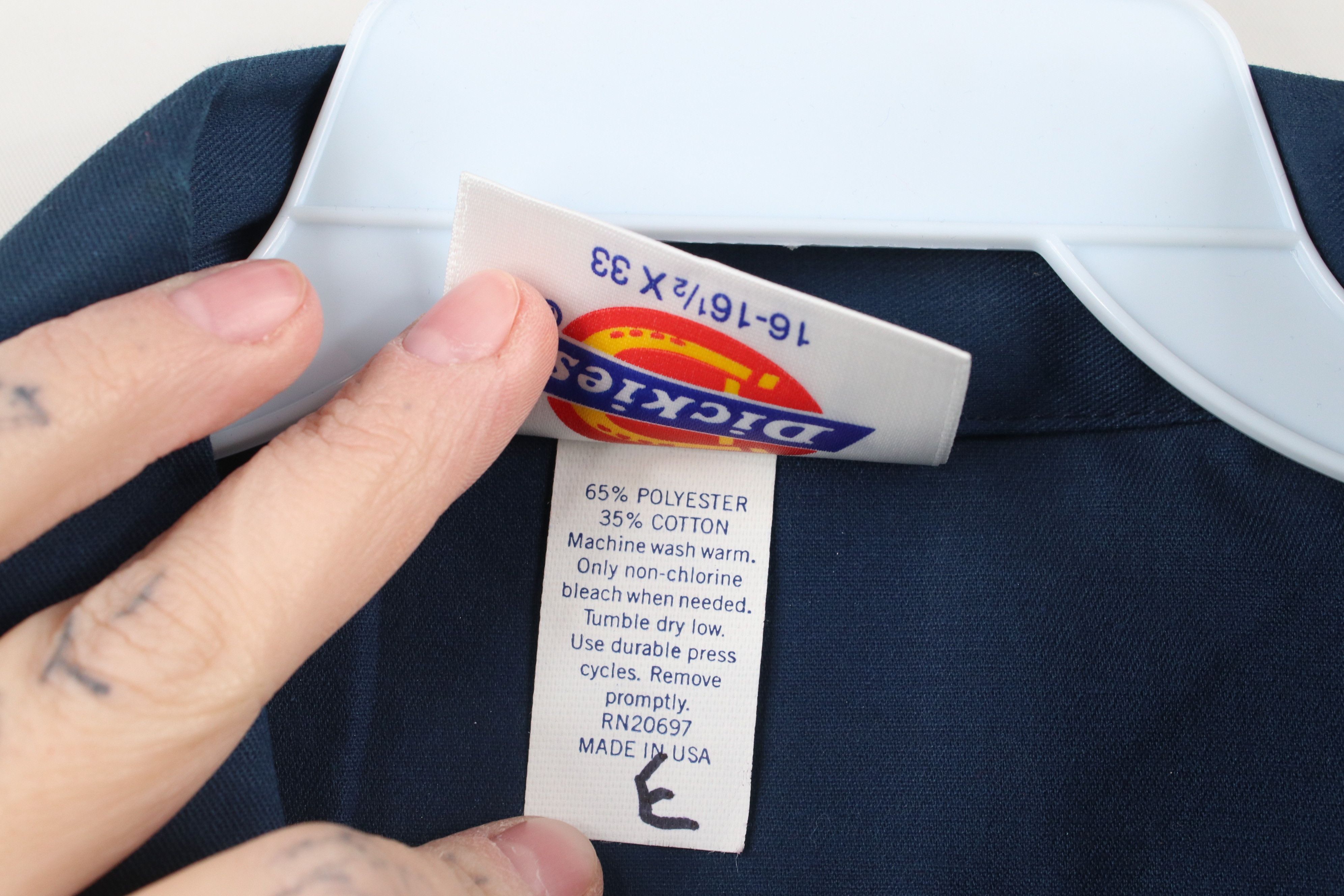 Dickies × Vintage Vintage 70s Dickies Workwear Mechanic Collared Button Shirt Size US M / EU 48-50 / 2 - 10 Thumbnail