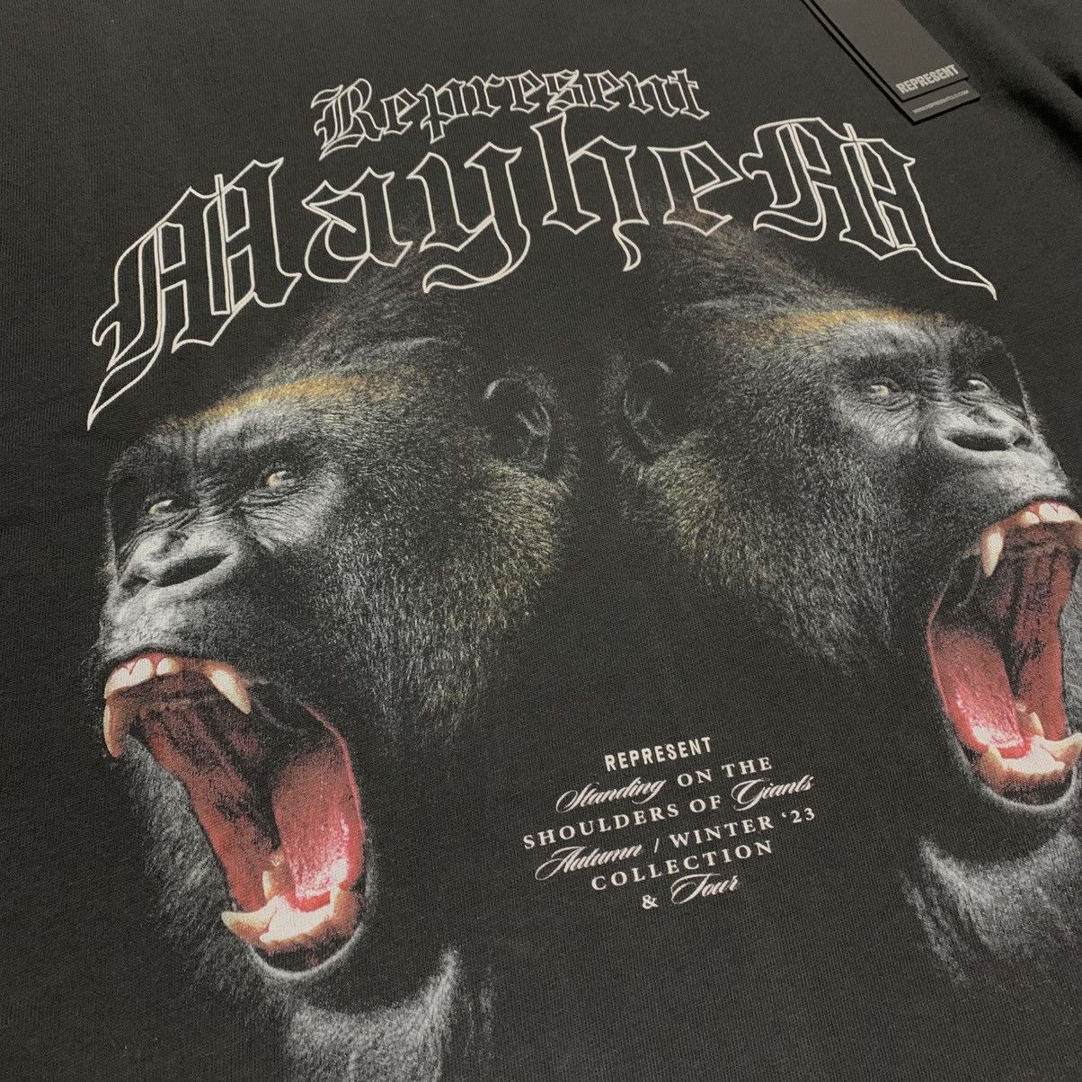 Represent Clo. Represent XS Mayhem Vintage Black Tee Gorilla Graphic Size US XS / EU 42 / 0 - 3 Thumbnail