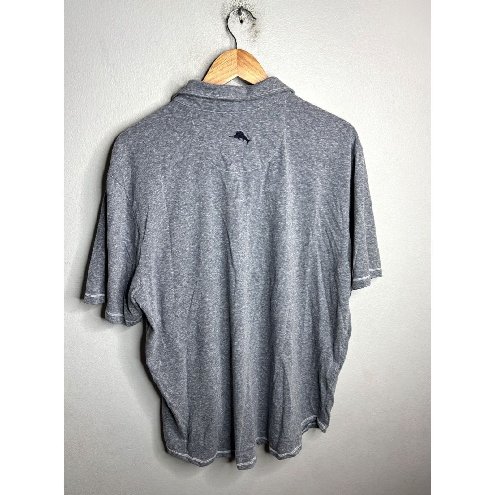 Tommy Bahama Tommy Bahama IslandZone Shirt Mens XL Gray Short Sleeve Button Up Casual Size US XL / EU 56 / 4 - 4 Thumbnail