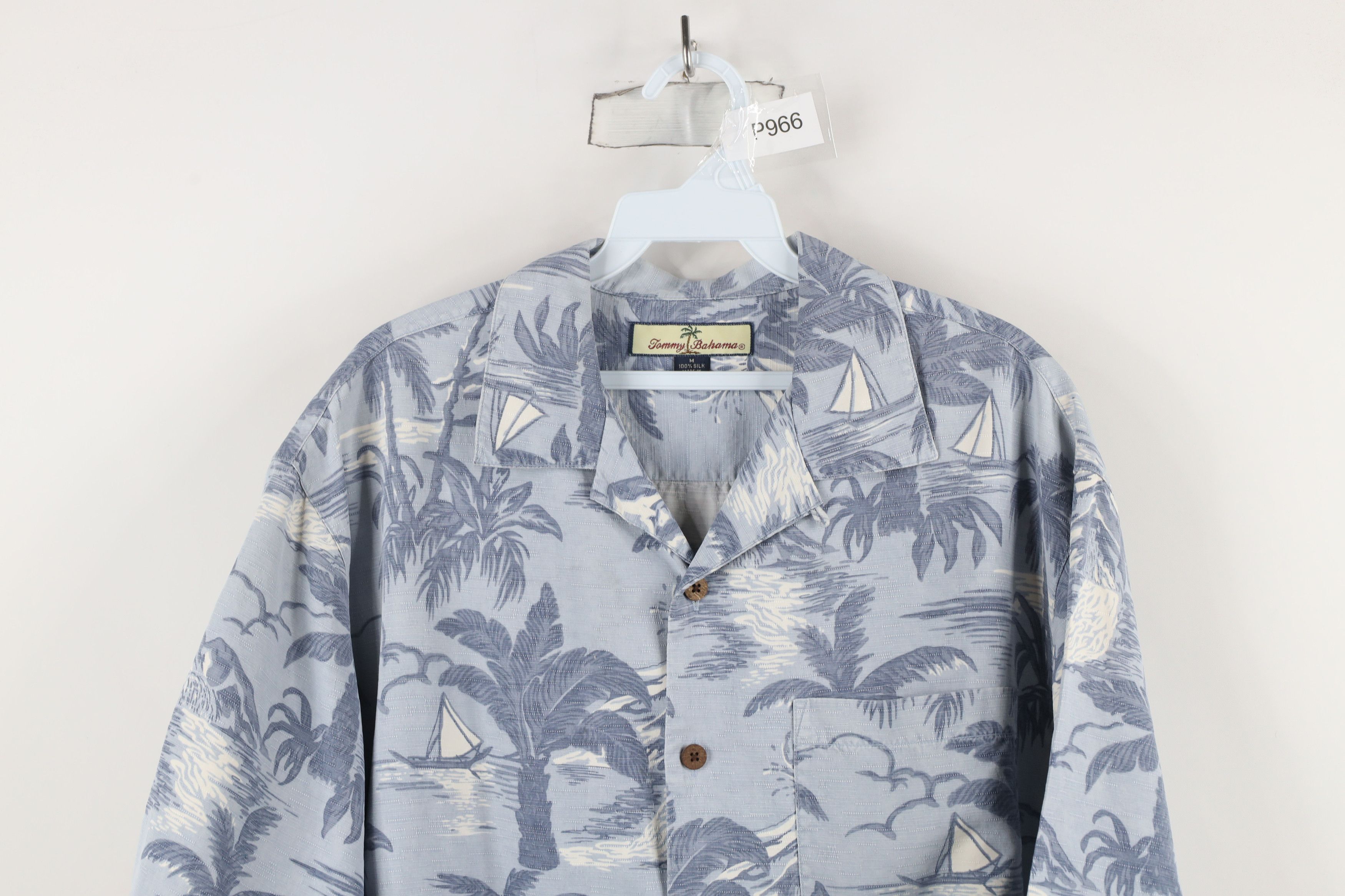 Tommy Bahama × Vintage Vintage 90s Tommy Bahama Collar Silk Sailing Button Shirt Size US M / EU 48-50 / 2 - 2 Thumbnail
