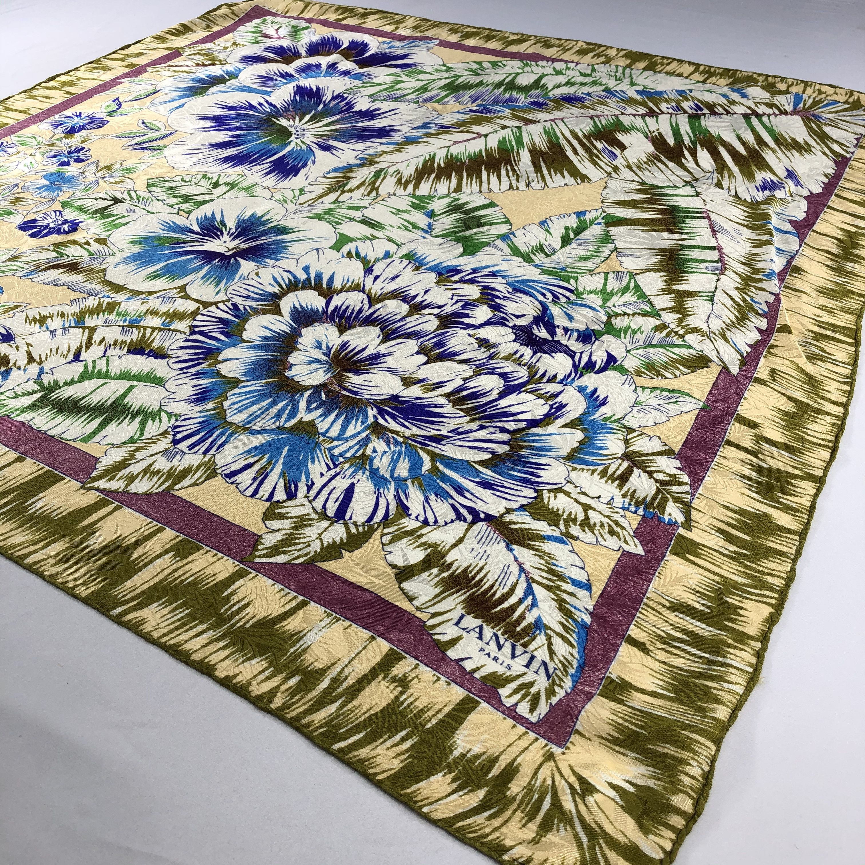 Lanvin Vintage Lanvin Silk Scarf Size ONE SIZE - 3 Thumbnail