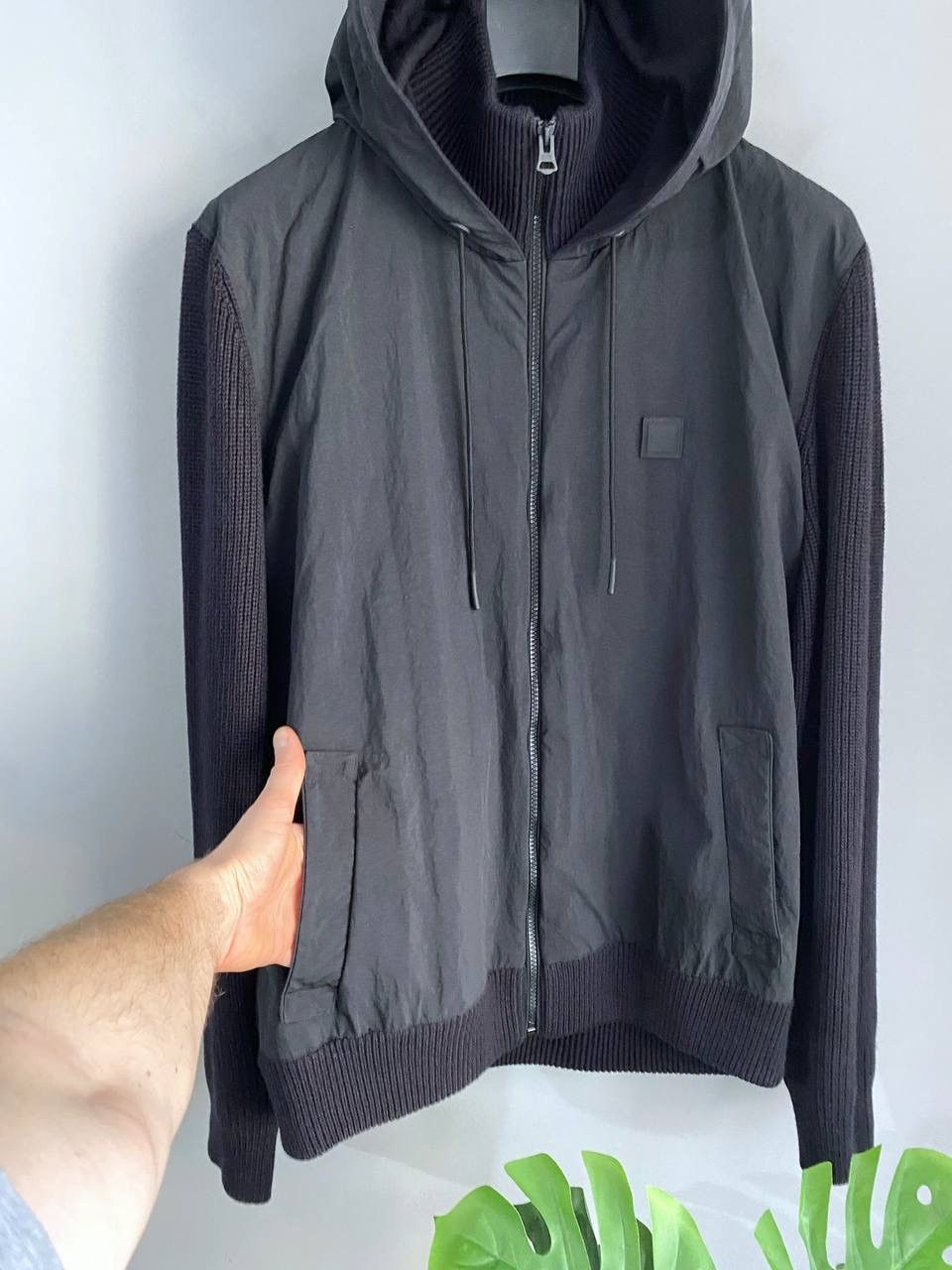 Hugo Boss Hugo Boss Kennsington Men's Blend Knitted Hooded Jacket, XL Size US XL / EU 56 / 4 - 8 Thumbnail