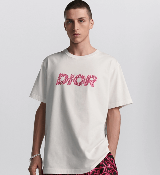 Dior o1w1db10525 483J69 Relaxed-Fit T-Shirt in White Size US S / EU 44-46 / 1 - 4 Thumbnail