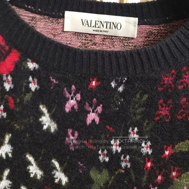 Valentino Valentino Colorful Floral Long Sleeve Dress Size S . Size S / US 4 / IT 40 - 3 Thumbnail