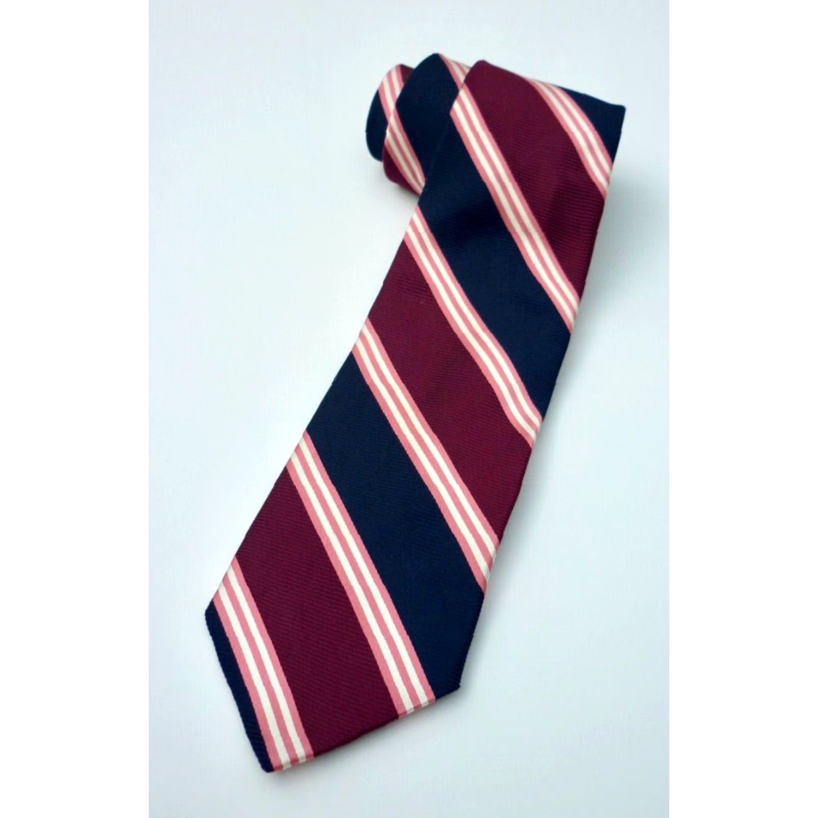 Brooks Brothers Brooks Brothers Makers Silk Tie Woven in England Made in USA Multicolor Stripes 60" 3.75" Silk Men Tie Size ONE SIZE - 2 Thumbnail
