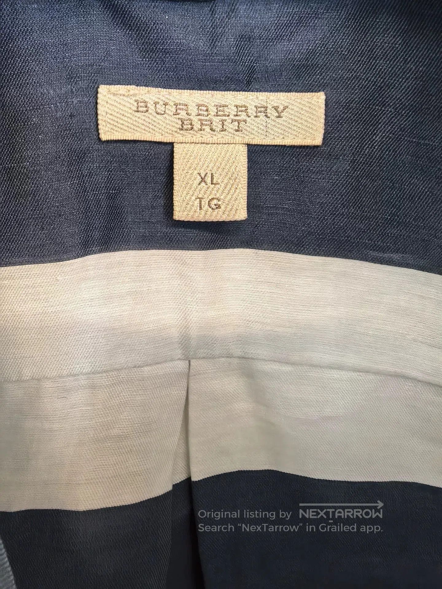 Burberry Burberry Brit Men's Striped Polo Shirt. Size US XL / EU 56 / 4 - 5 Thumbnail