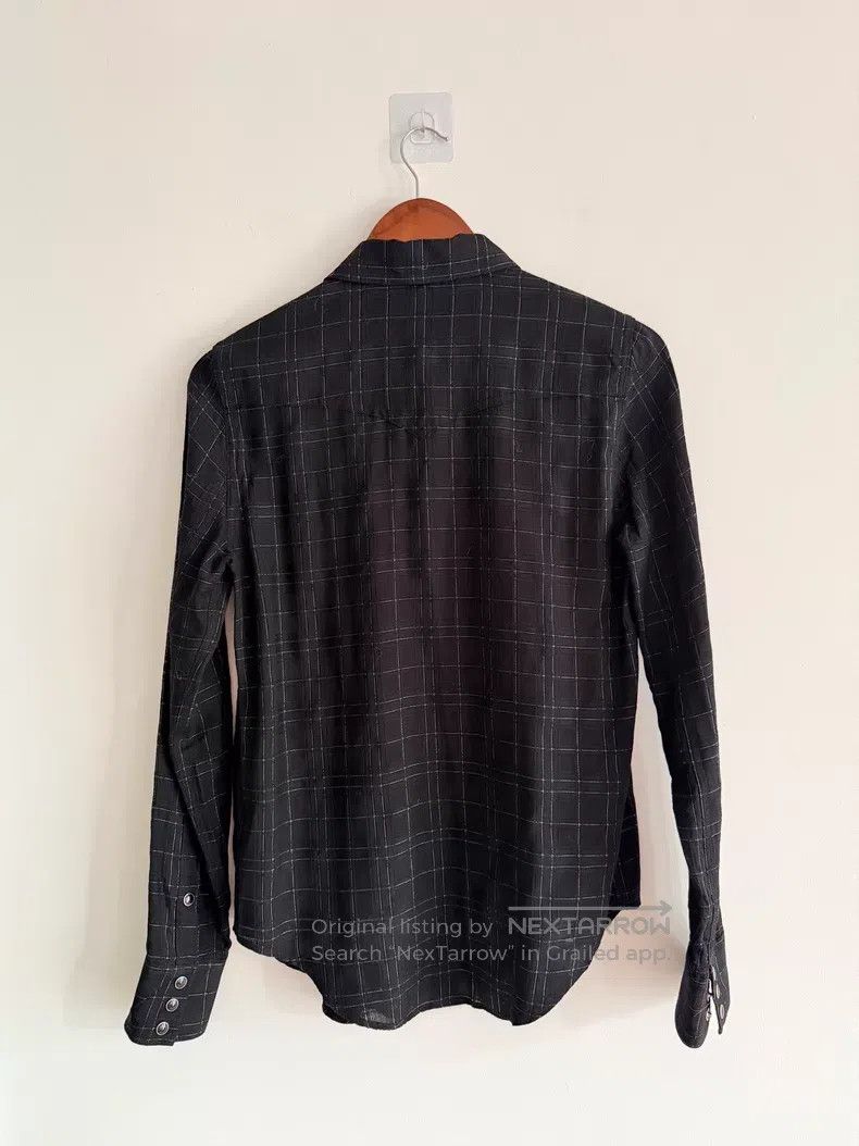 Saint Laurent Paris Saint Laurent Paris Wool Checkered Collar Long Sleeve Shir Size US S / EU 44-46 / 1 - 4 Thumbnail