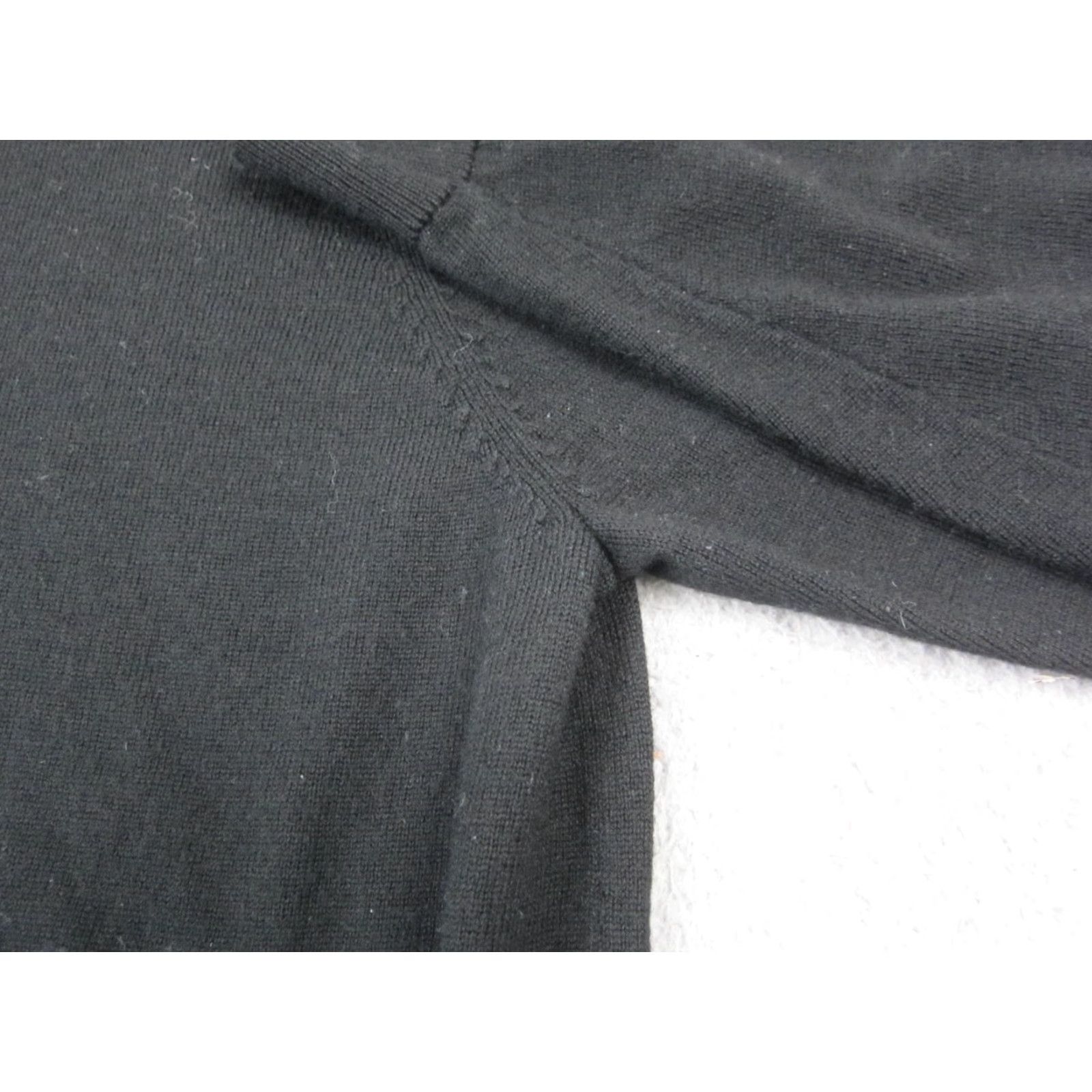 Hart Schaffner Marx Hart Schaffner Marx Sweater Mens 3XB Big Black Merino Wool V-Neck Pullover Knit Size US XXL / EU 58 / 5 - 4 Thumbnail