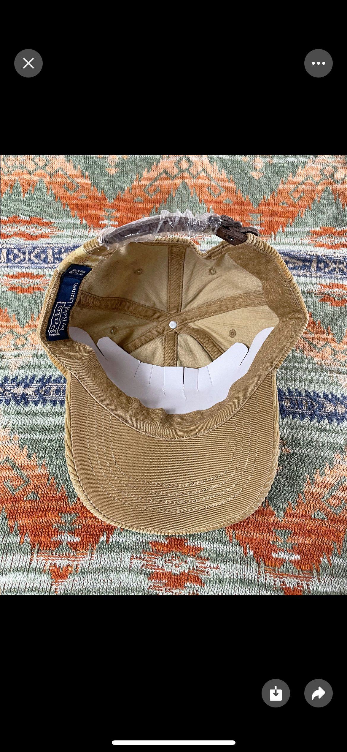 Polo Ralph Lauren Polo Ralph Lauren Corduroy Leather Rare Baseball Hat Cap Size ONE SIZE - 5 Thumbnail