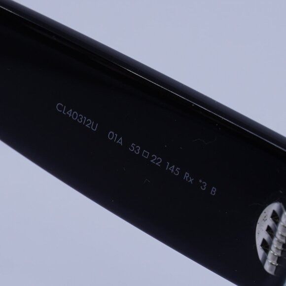 Celine Celine CL40312U TRIOMPHE 01A Sunglasses Shiny Black Oval Size ONE SIZE - 8 Thumbnail